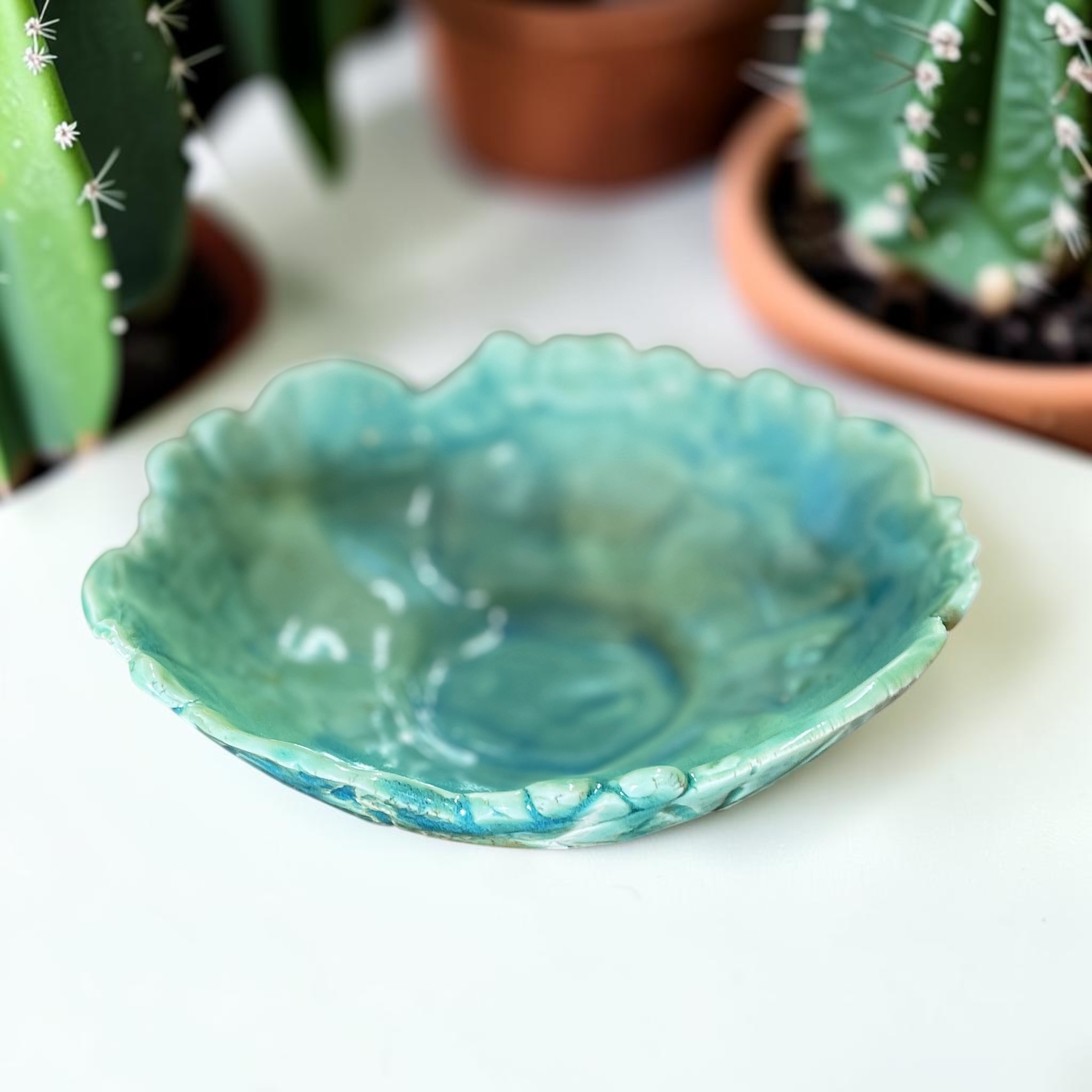 "LUSH GREEN BOWL" ~ Handmade Pottery by Jenny Shergold - Image 6