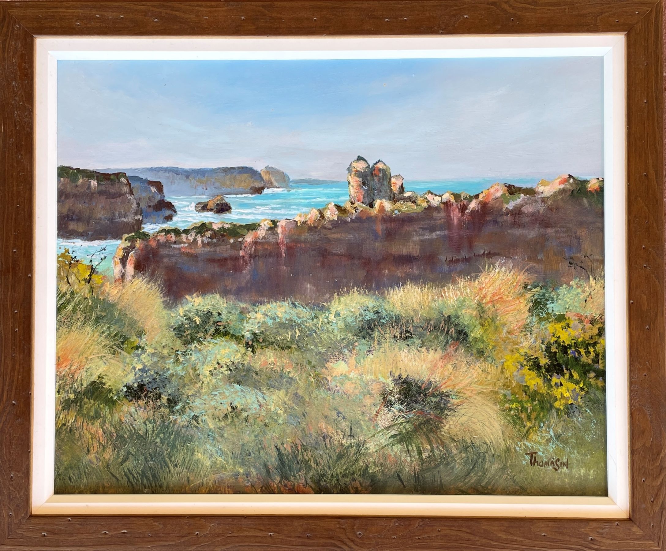 "GREAT OCEAN ROAD 2" ~ Original Acrylic Painting by Tom Mason - Image 4