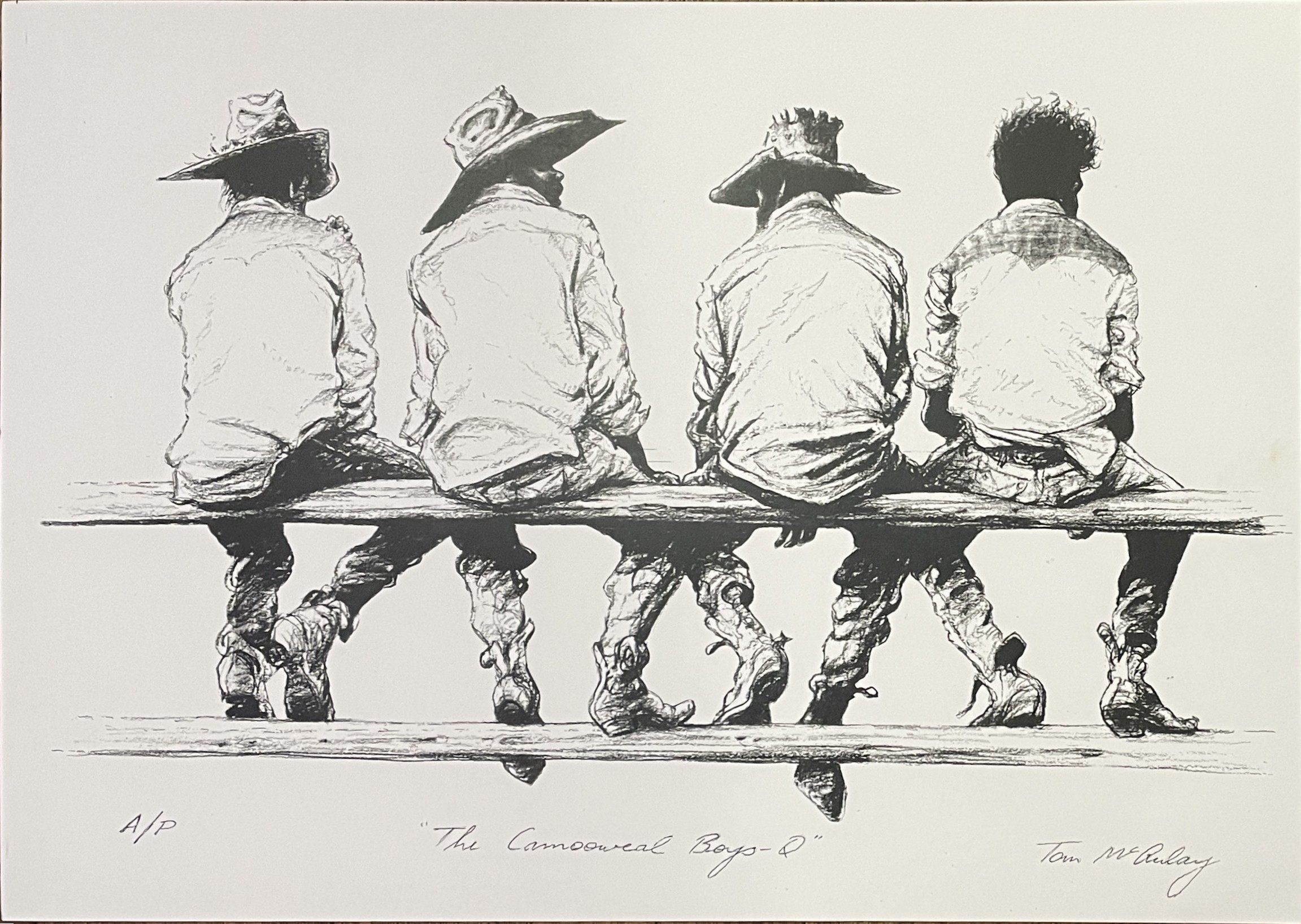 "CAMOOWEAL BOYS" ~ A/P Print by Tom McAulay - Image 2