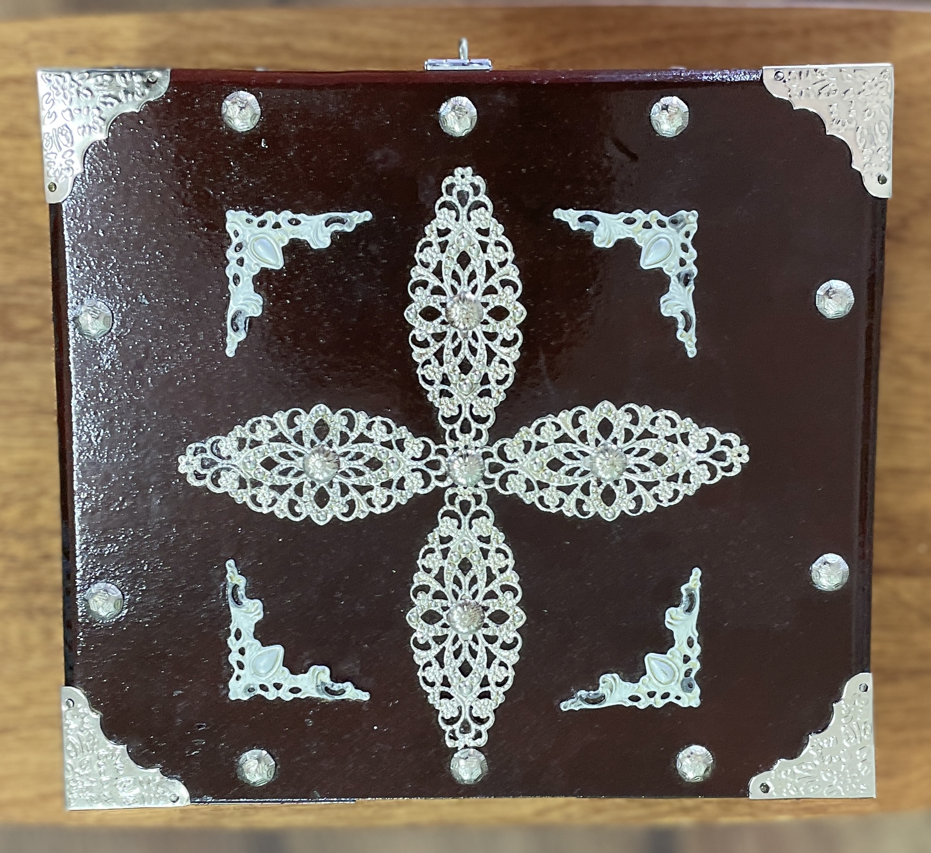 "TREASURE BOX - SILVER TRIM" ~ Hand Crafted by Gunney Klippelt - Image 2