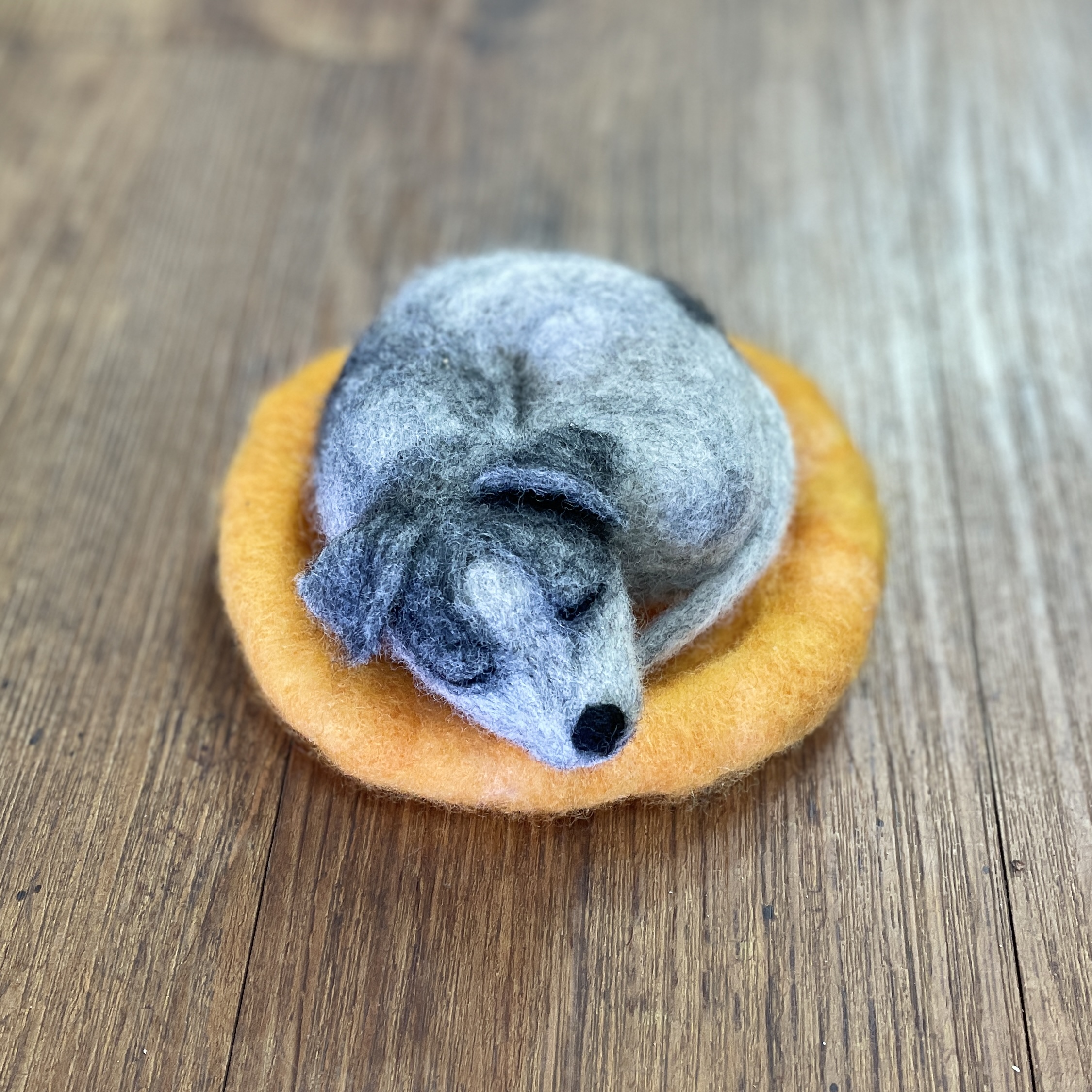 "SLEEPING PUPPY #24" ~ Needle Felted by Jan Woodhouse - Image 3