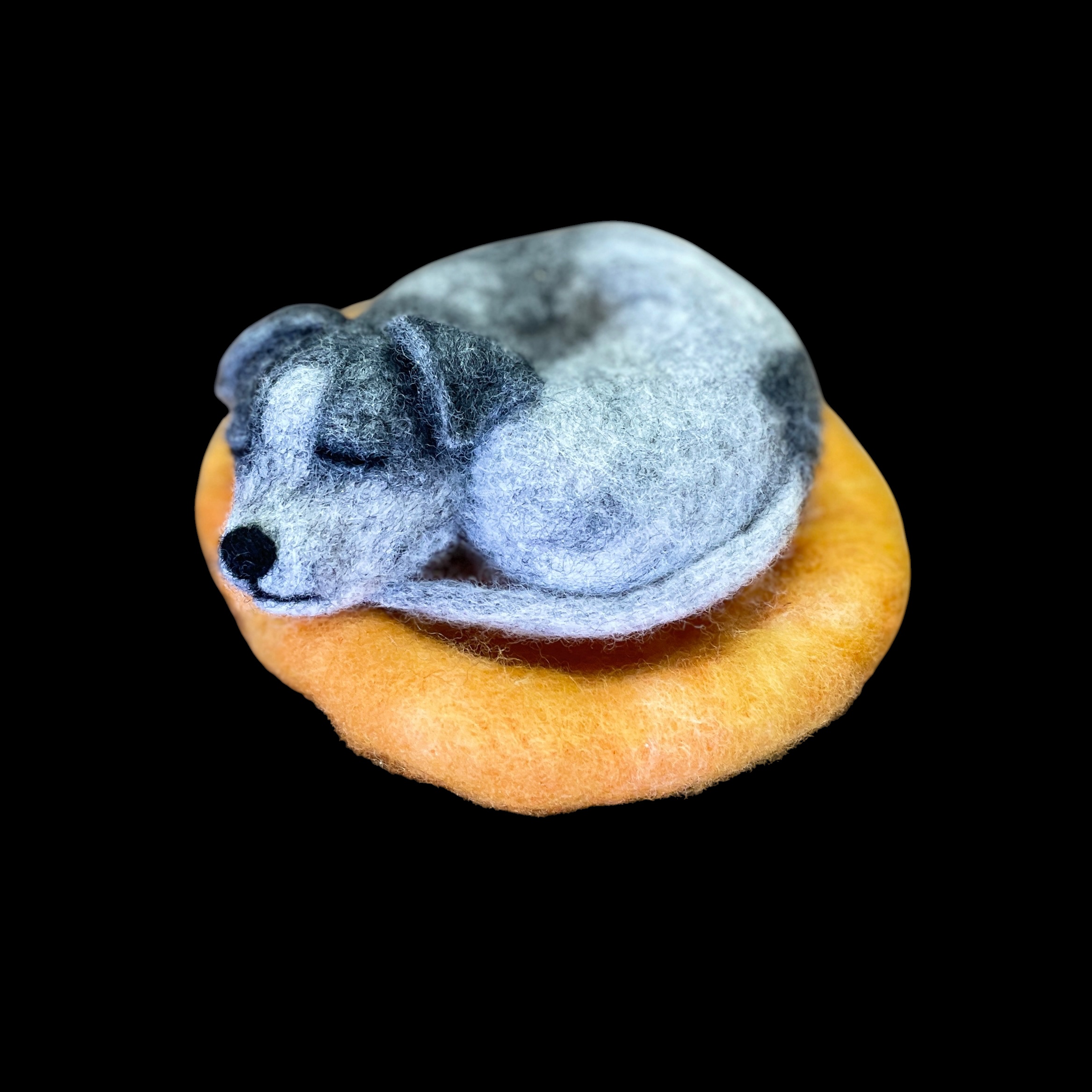 "SLEEPING PUPPY #24" ~ Needle Felted by Jan Woodhouse - Image 2