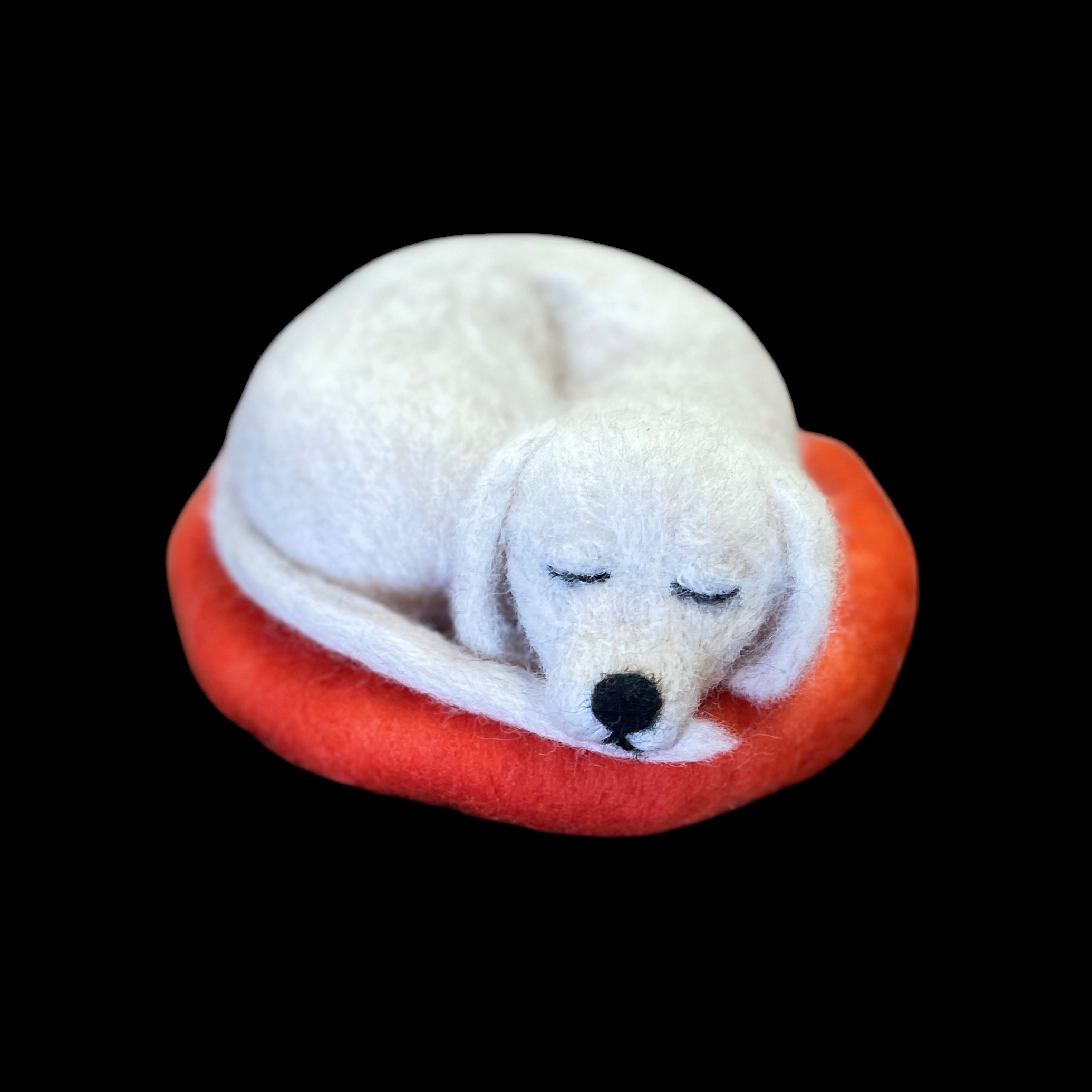 "SLEEPING PUPPY #25" ~ Needle Felted by Jan Woodhouse - Image 2