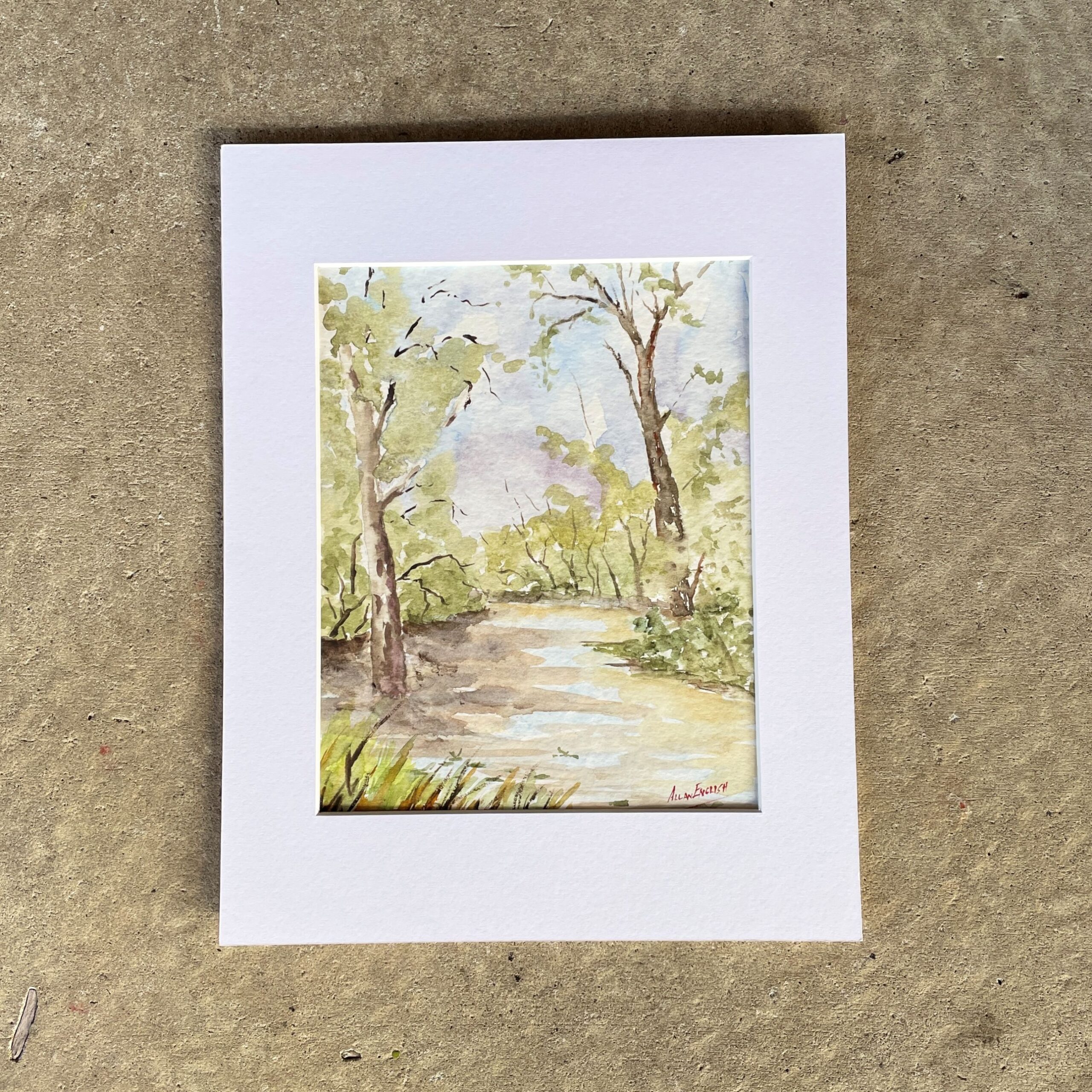 "CHARLEYS CREEK CHINCHILLA" ~ Original Watercolour Painting by Allan English - Image 6