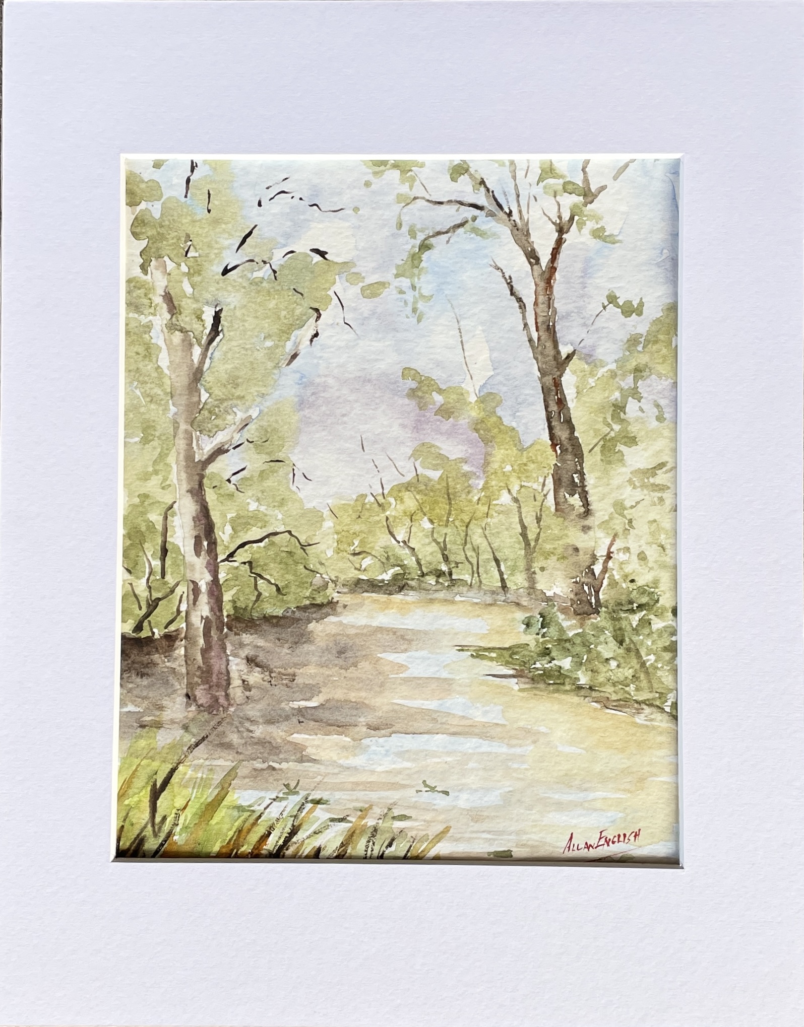 "CHARLEYS CREEK CHINCHILLA" ~ Original Watercolour Painting by Allan English - Image 2