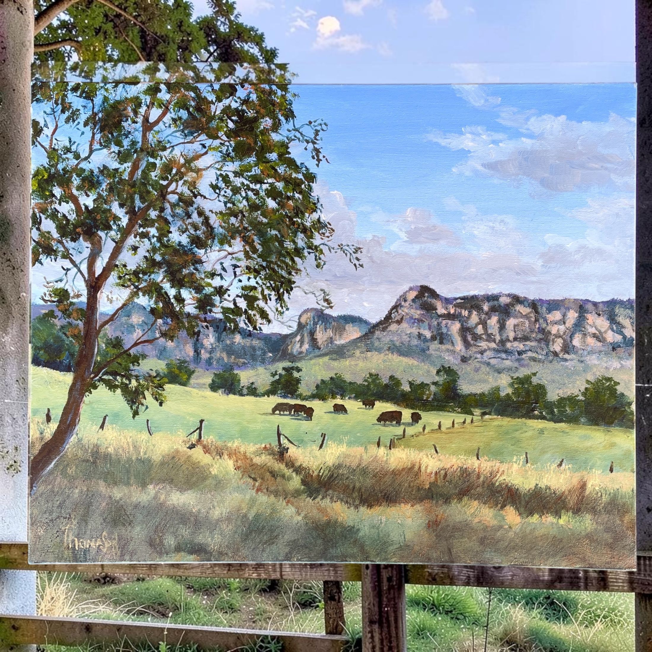 "CAPERTEE VALLEY" ~ Original Acrylic Painting by Tom Mason - Image 6