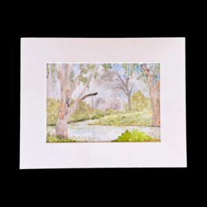 "JUDD'S LAGOON" ~ Original Watercolour Painting by Allan English