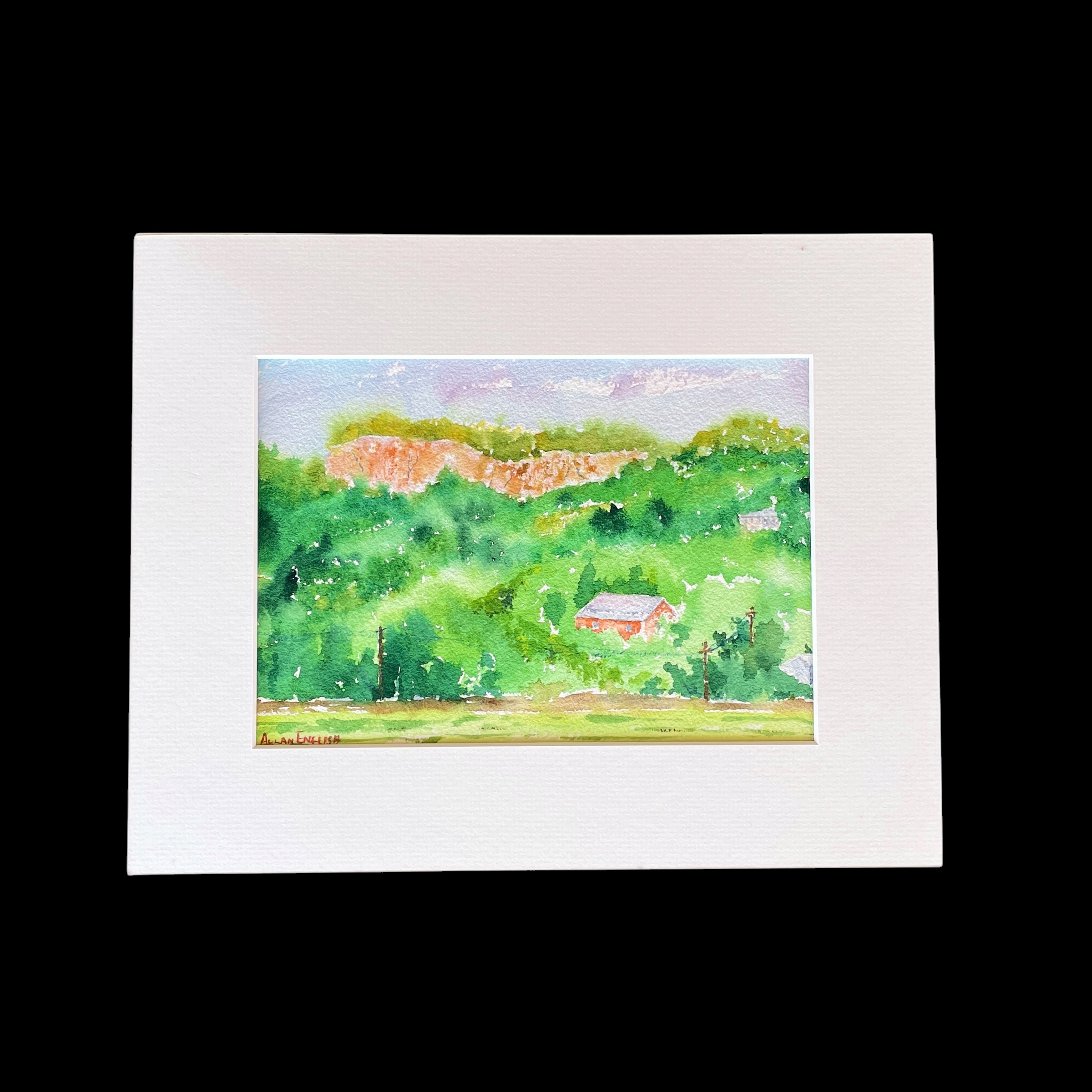 "KALBAR CLIFFS" ~ Original Watercolour Painting by Allan English