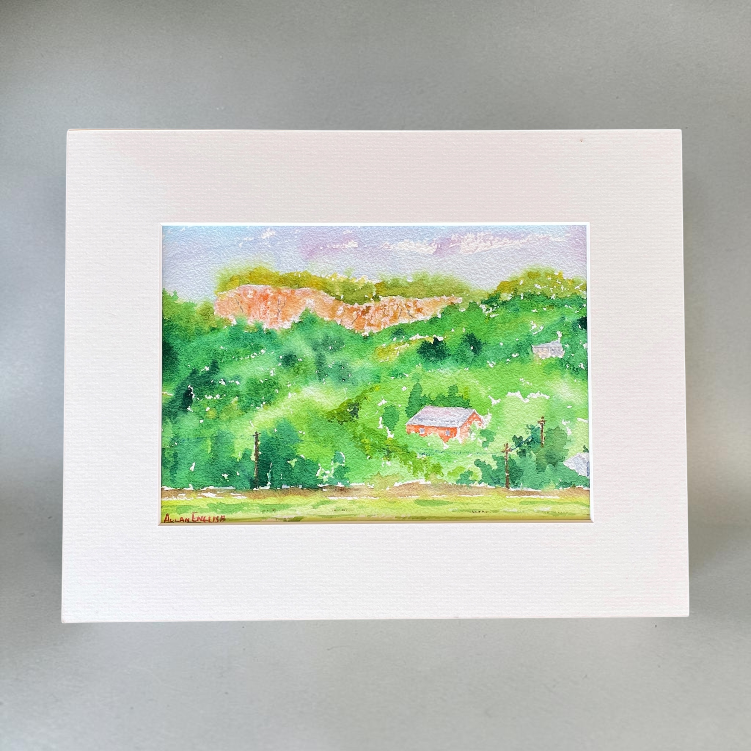 "KALBAR CLIFFS" ~ Original Watercolour Painting by Allan English - Image 2
