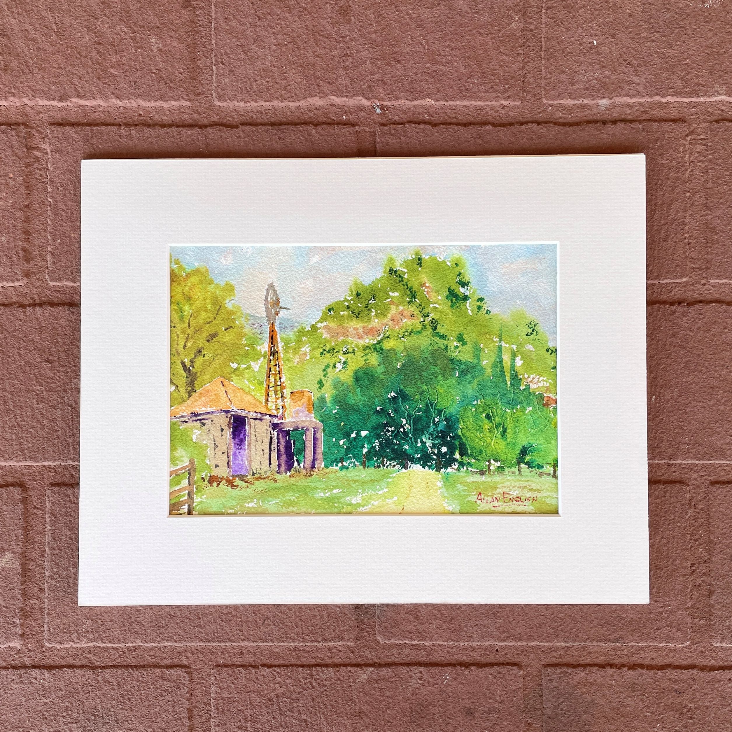 "SCENIC RIM FARM" ~ Original Watercolour Painting by Allan English - Image 4