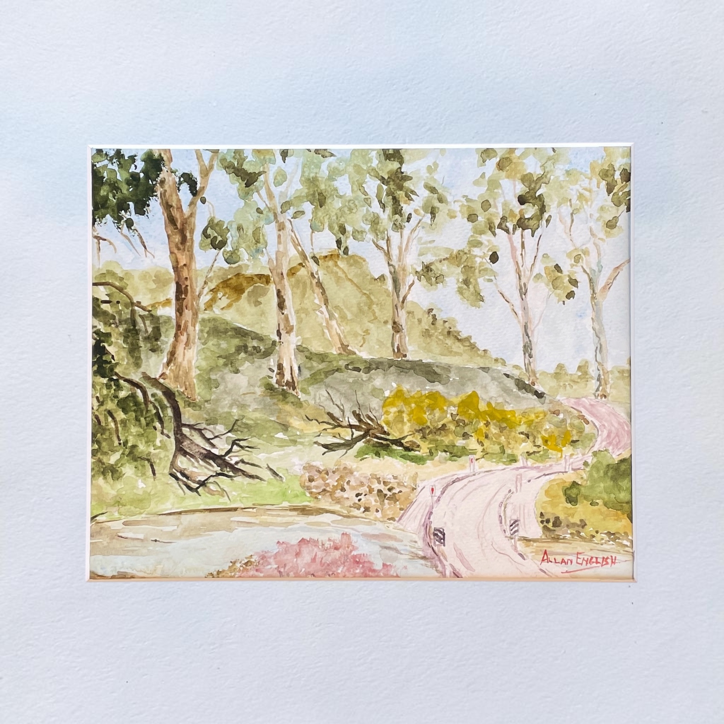 "MT KILCOY CROSSING" ~ Original Watercolour Painting by Allan English - Image 4