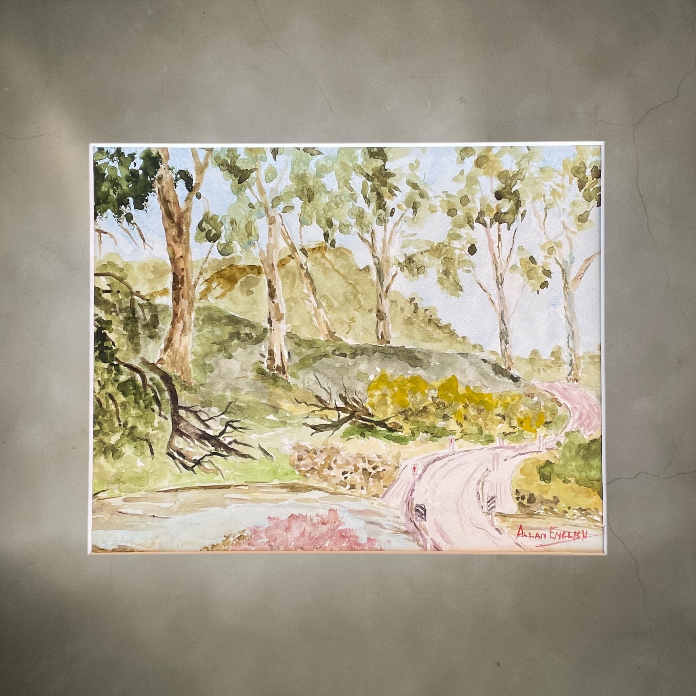 "MT KILCOY CROSSING" ~ Original Watercolour Painting by Allan English - Image 3