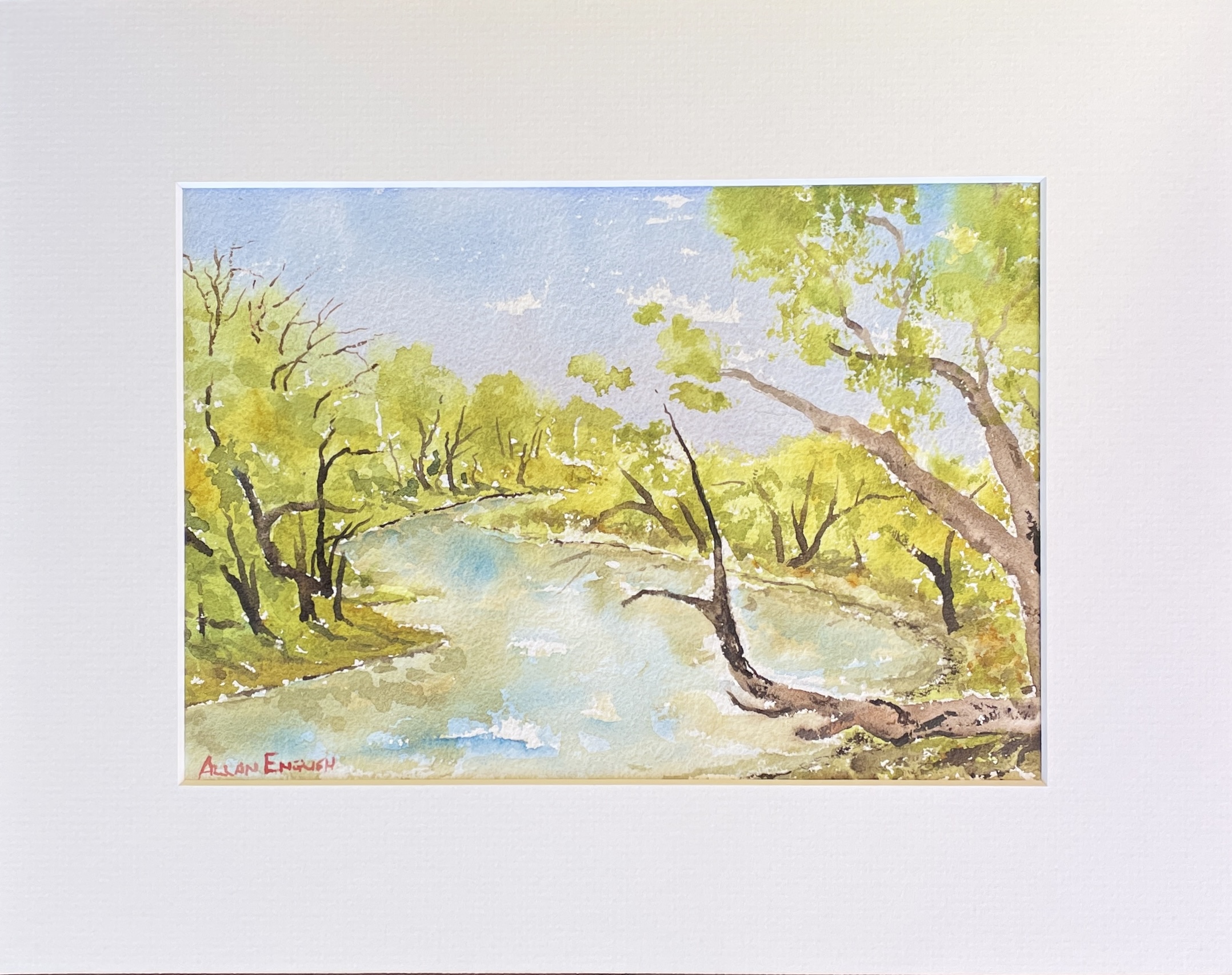 "OUTBACK FLOW" ~ Original Watercolour Painting by Allan English - Image 3
