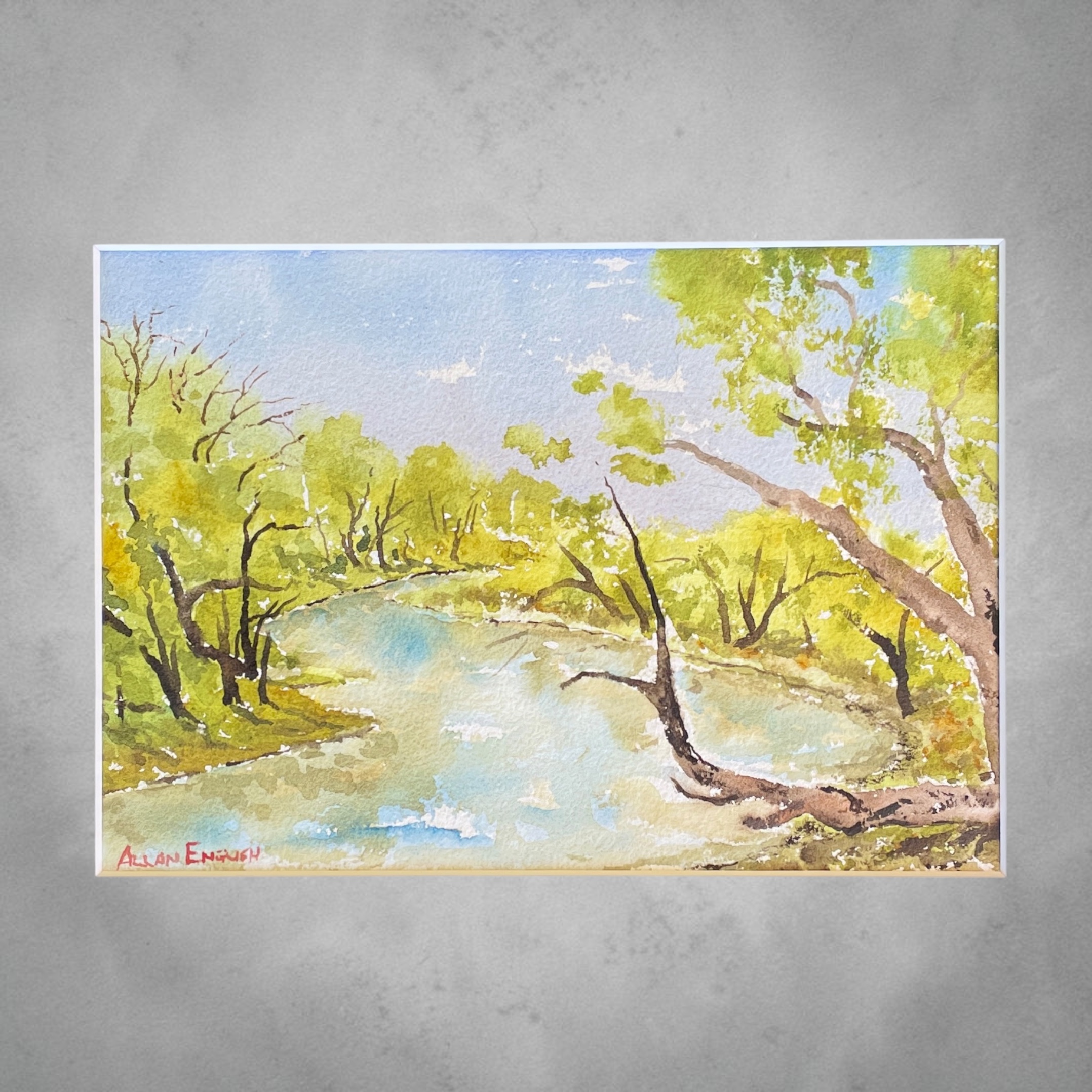 "OUTBACK FLOW" ~ Original Watercolour Painting by Allan English - Image 6