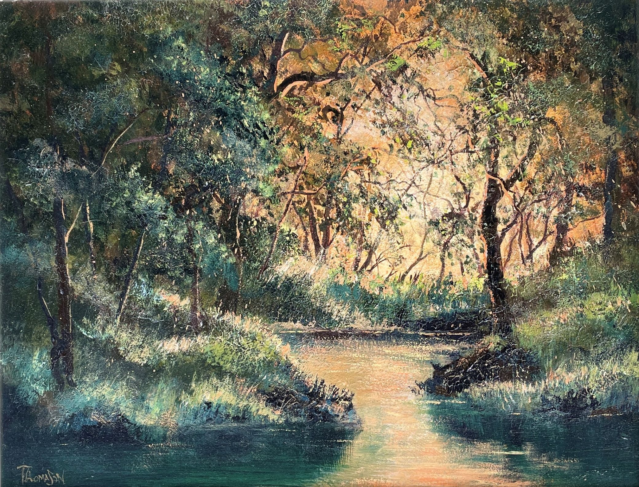 "MORNING GLOW" ~ Original Acrylic Painting by Tom Mason - Image 5