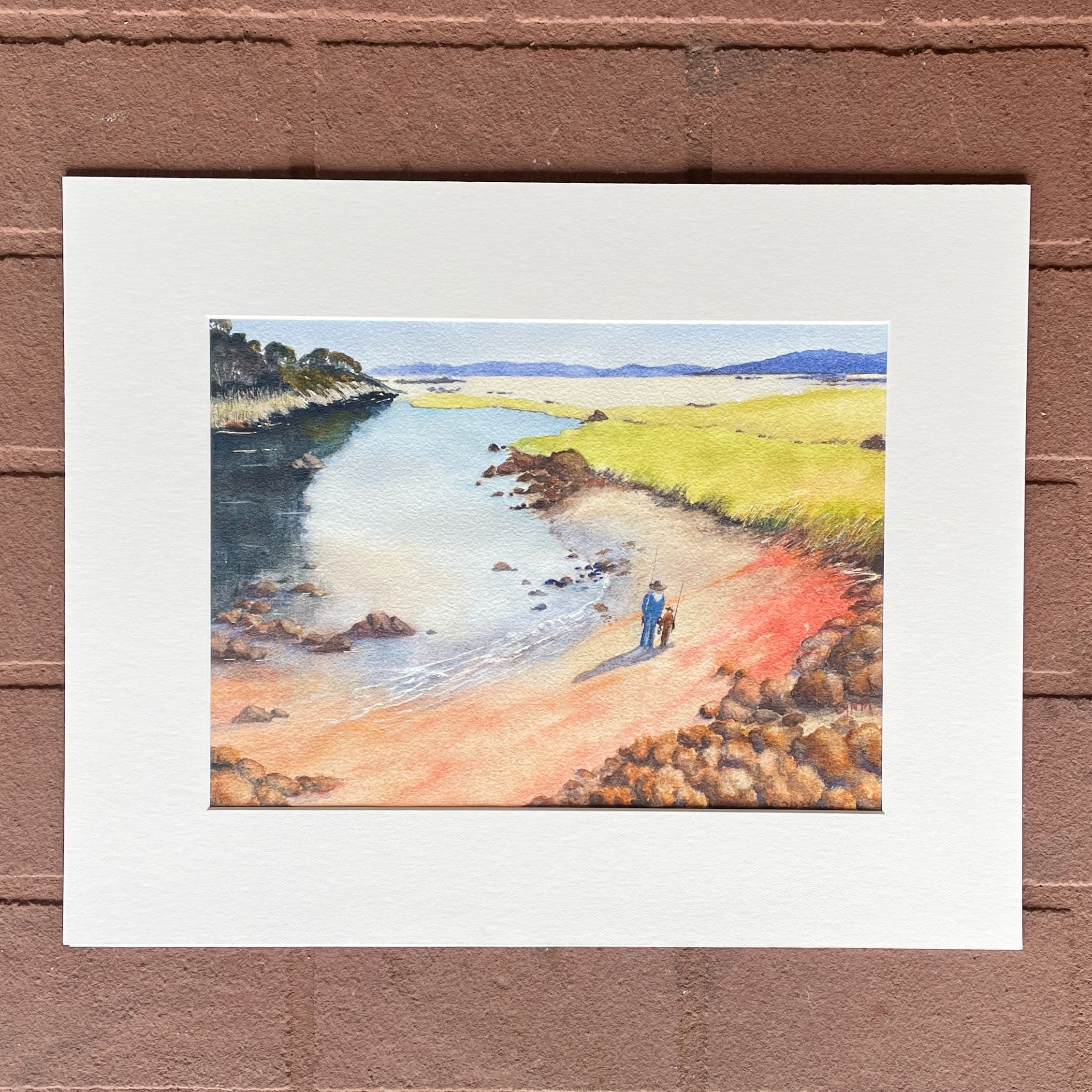 "FISHING AT LORNE" ~ Original Watercolour Painting by Lyn Mason - Image 5