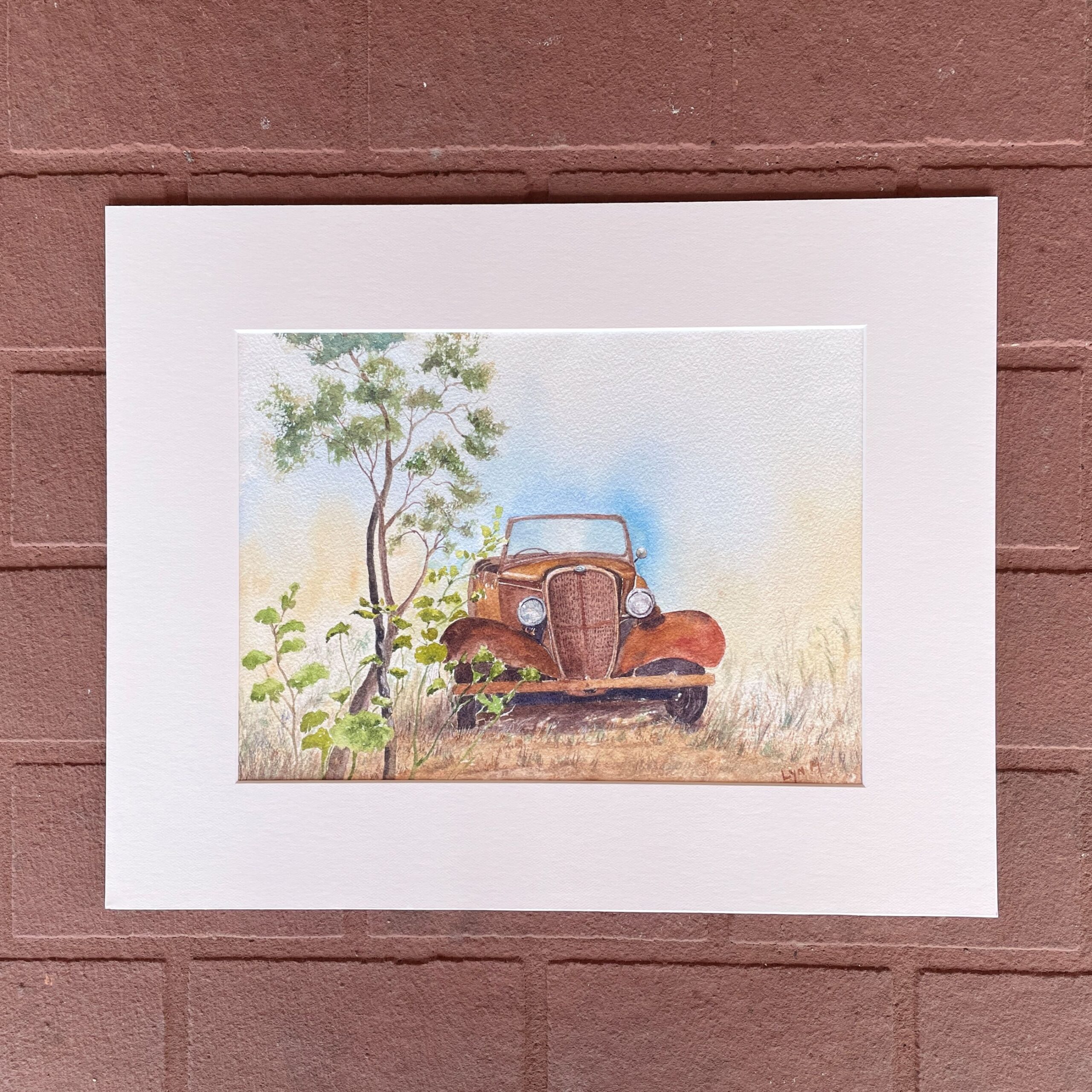 "OLD CHEVY" ~ Original Watercolour Painting by Lyn Mason - Image 8