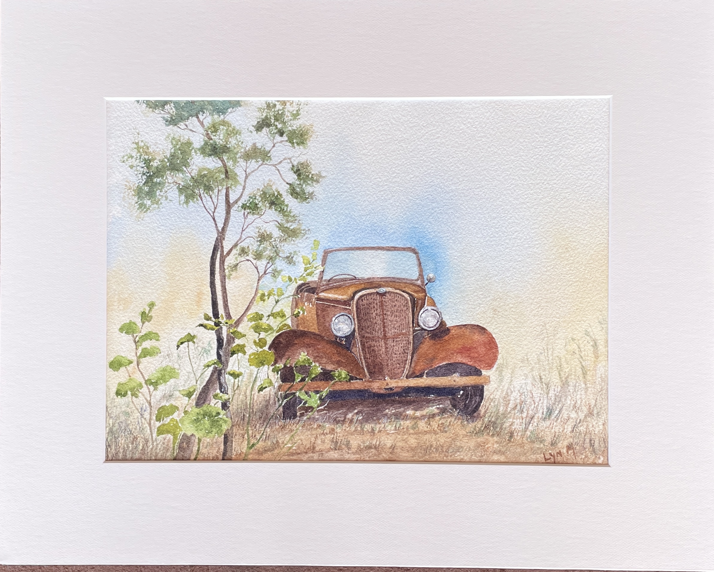 "OLD CHEVY" ~ Original Watercolour Painting by Lyn Mason - Image 7