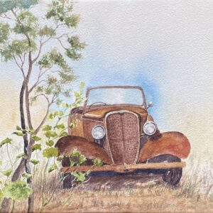 "OLD CHEVY" ~ Original Watercolour Painting by Lyn Mason