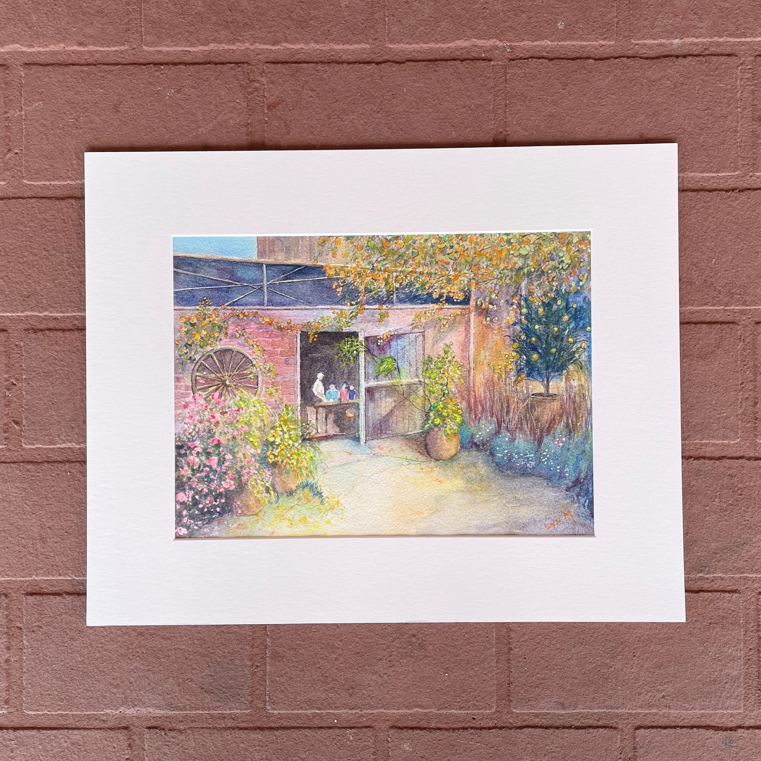 "AUTUMN CAFE" ~ Original Watercolour Painting by Lyn Mason - Image 6