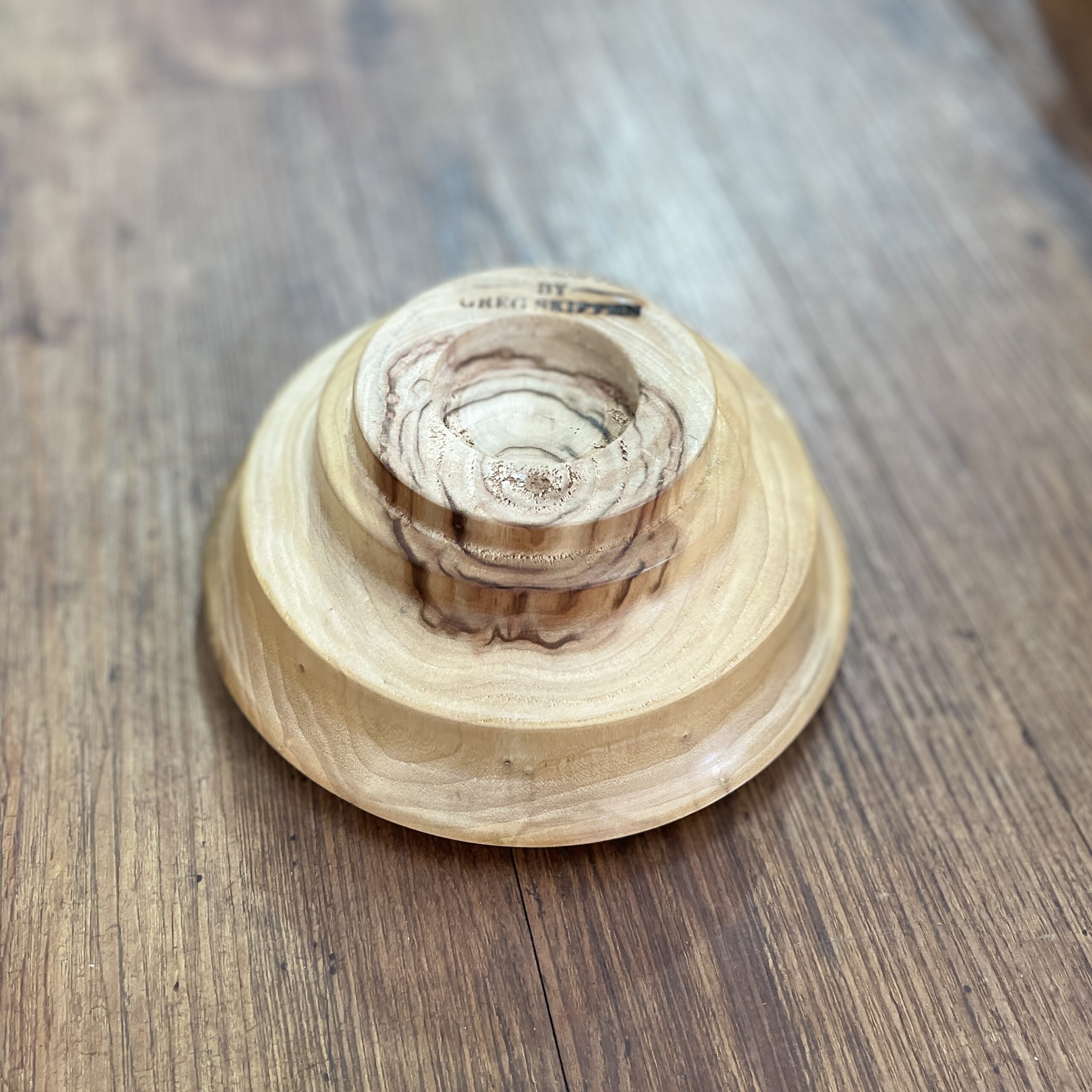 "HIGH FLAT BOWL" ~ in Camphor Laurel by Greg Skippen - Image 3