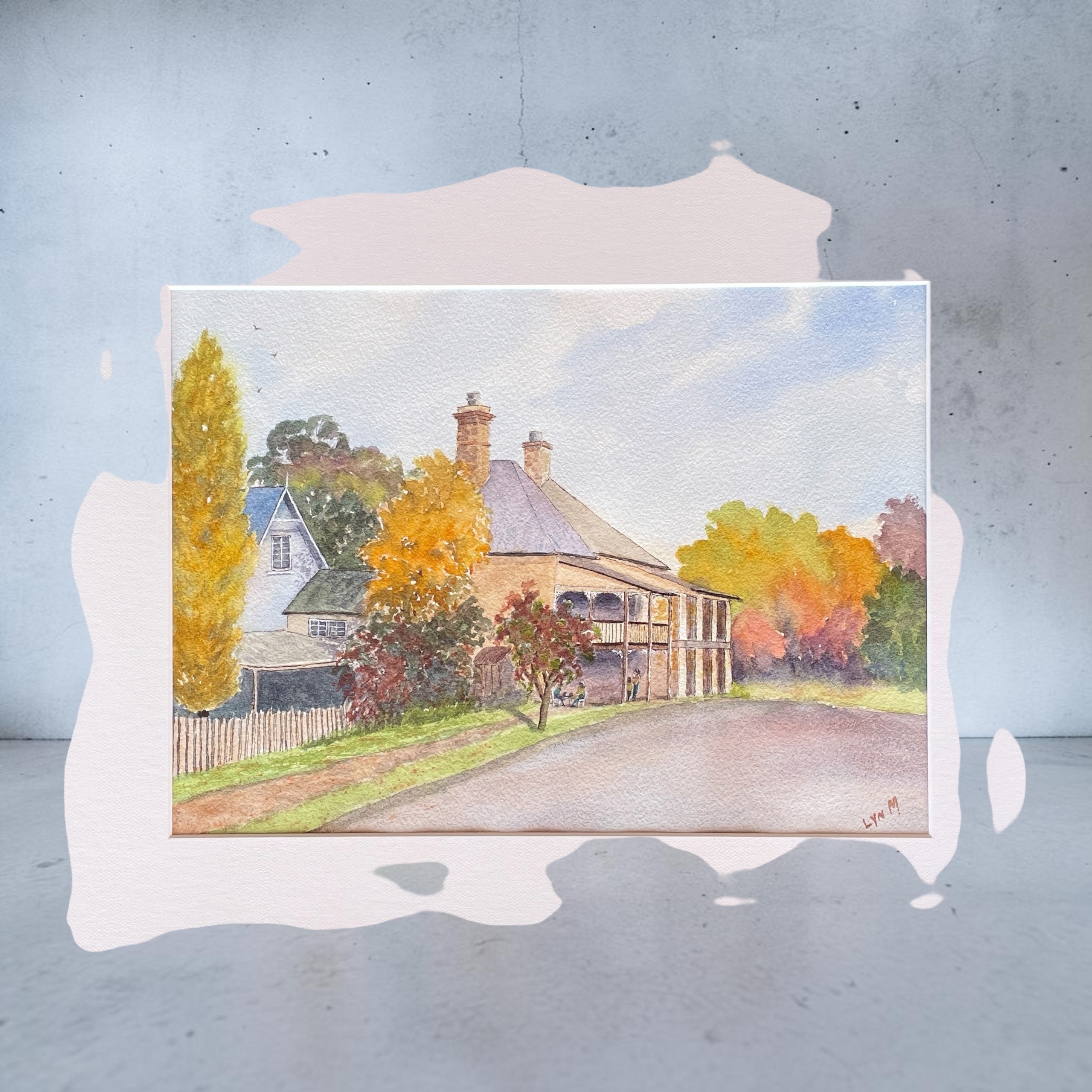 "MILTHORPE AUTUMN" ~ Original Watercolour Painting by Lyn Mason - Image 2