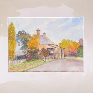 "MILTHORPE AUTUMN" ~ Original Watercolour Painting by Lyn Mason