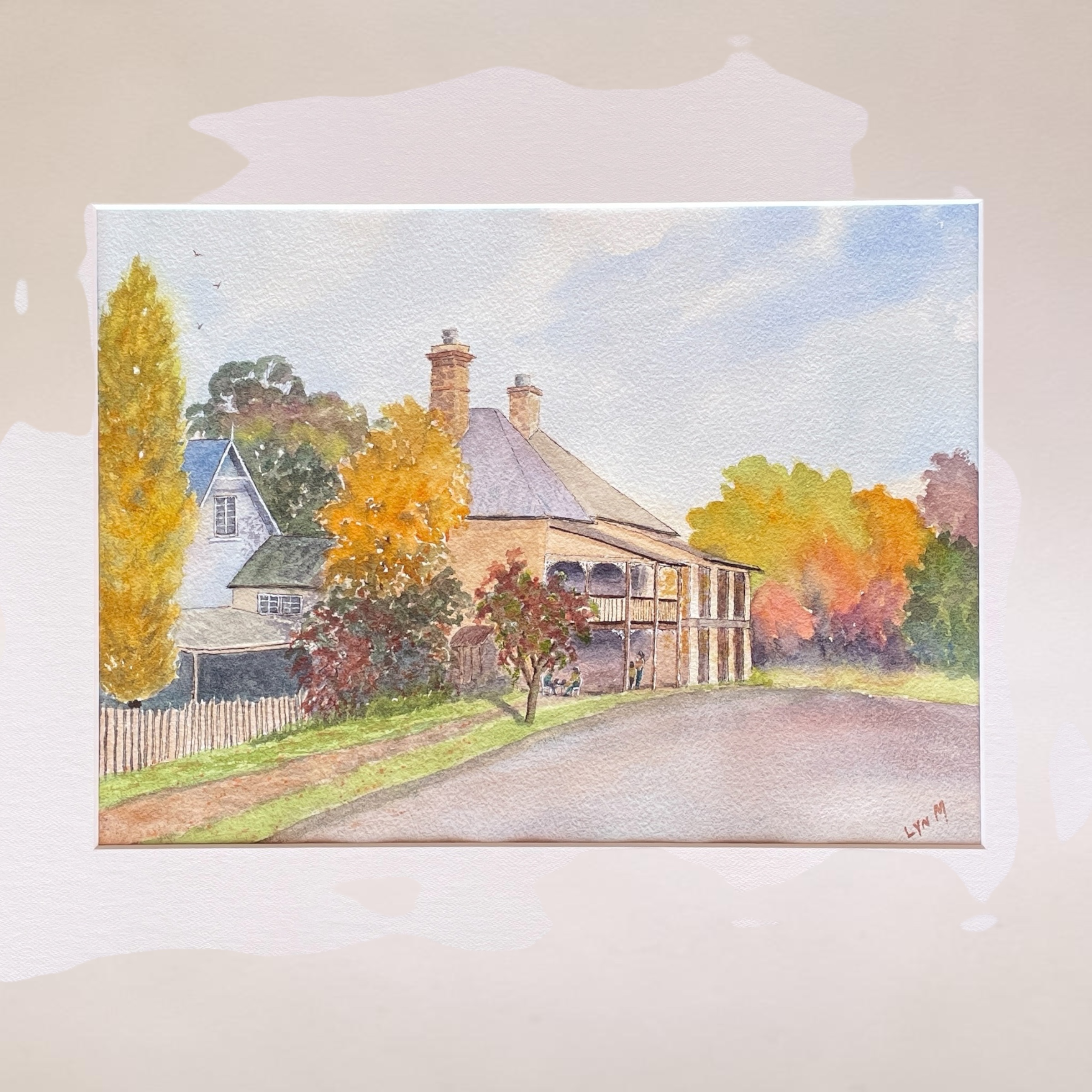 "MILTHORPE AUTUMN" ~ Original Watercolour Painting by Lyn Mason