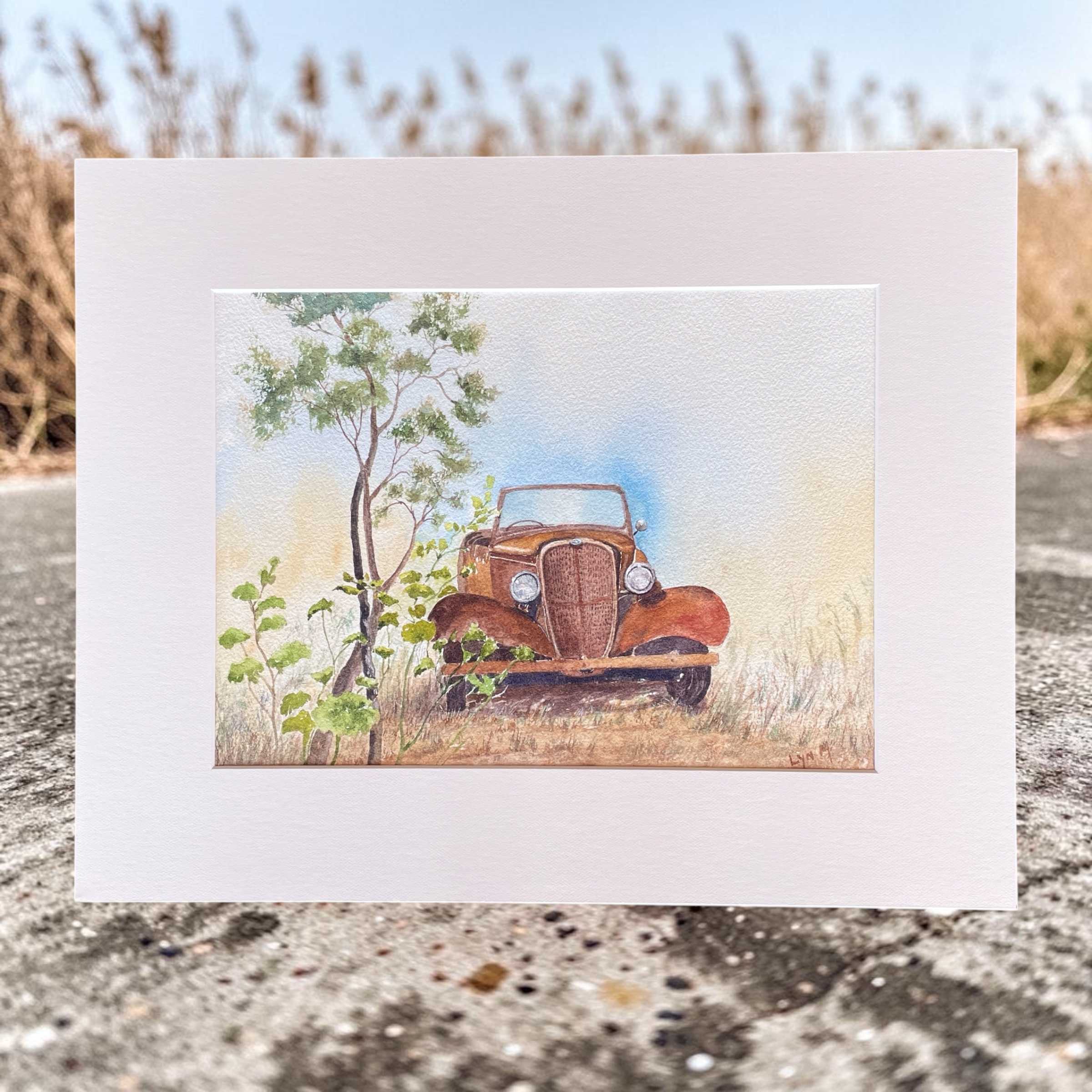 "OLD CHEVY" ~ Original Watercolour Painting by Lyn Mason - Image 5