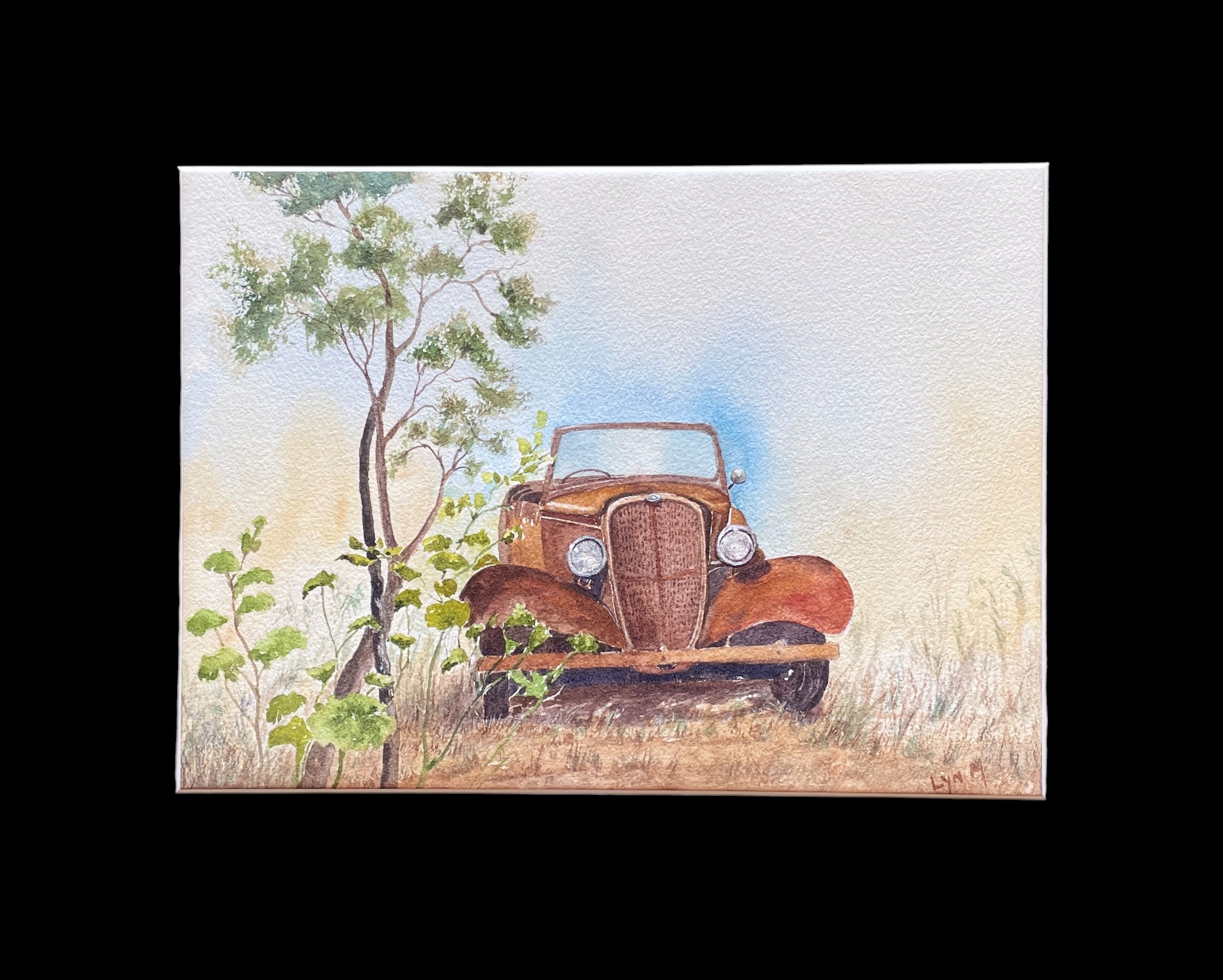 "OLD CHEVY" ~ Original Watercolour Painting by Lyn Mason - Image 4