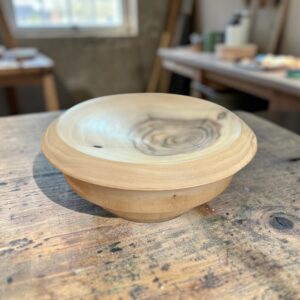 "HIGH FLAT BOWL" ~ in Camphor Laurel by Greg Skippen