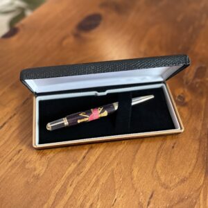"FIREFIGHTER PEN" ~ Hand Crafted Ball Point Pen with Inlaid Timber by Stephen Youngberry