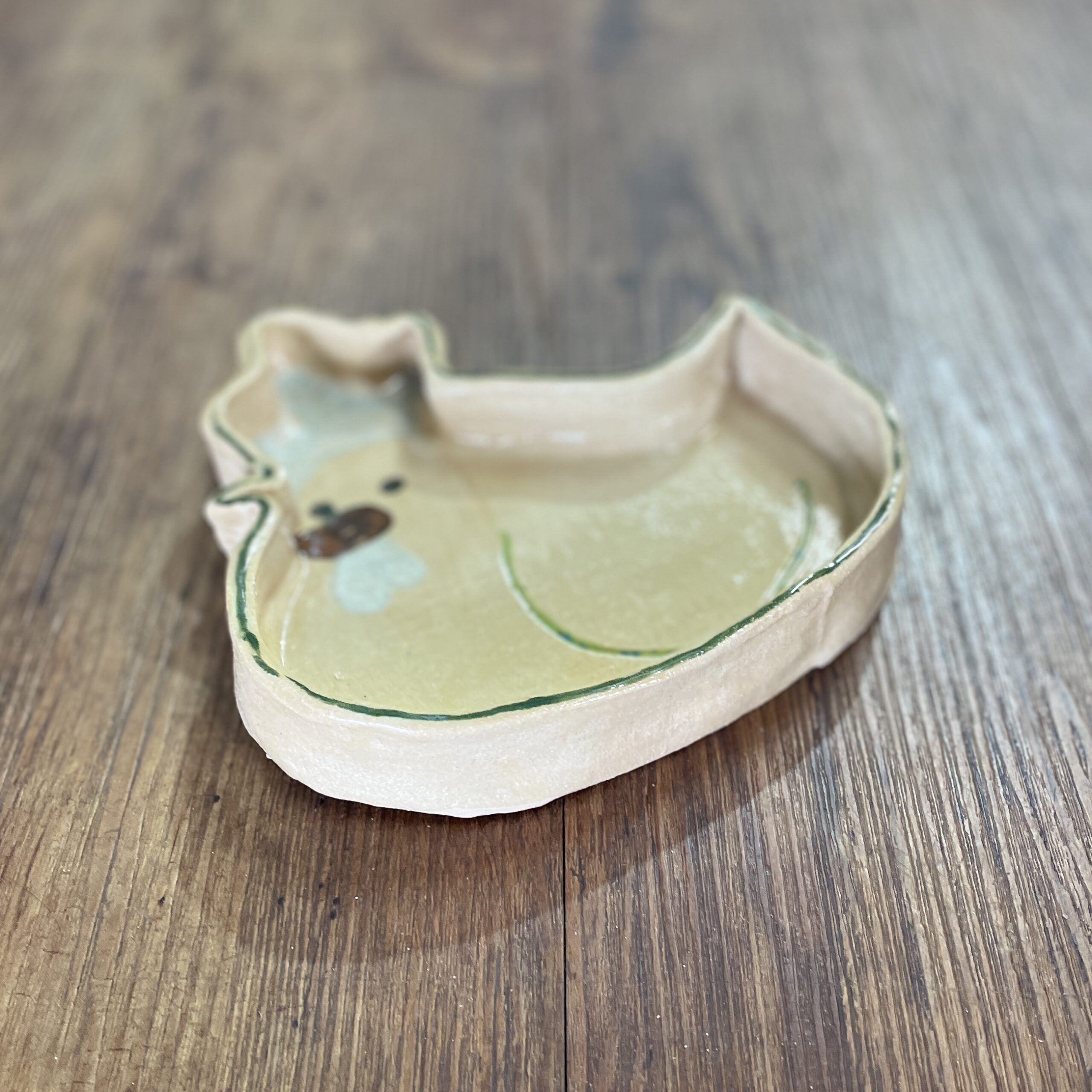 "CHOOK WHAT-NOT DISH #157" ~ Hand Built Pottery by Trudy Mudge - Image 3