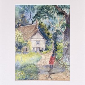 "MYSTERIOUS COTTAGE" ~ Original Watercolour Painting by Lyn Mason