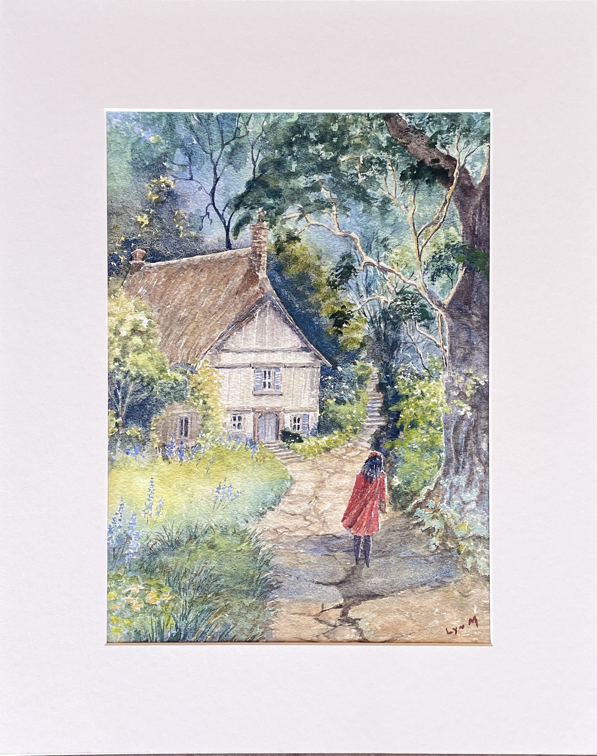 "MYSTERIOUS COTTAGE" ~ Original Watercolour Painting by Lyn Mason