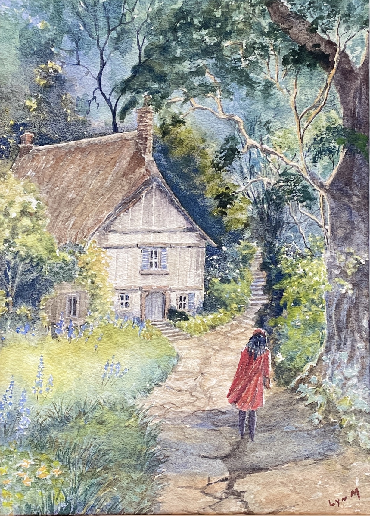 "MYSTERIOUS COTTAGE" ~ Original Watercolour Painting by Lyn Mason - Image 3