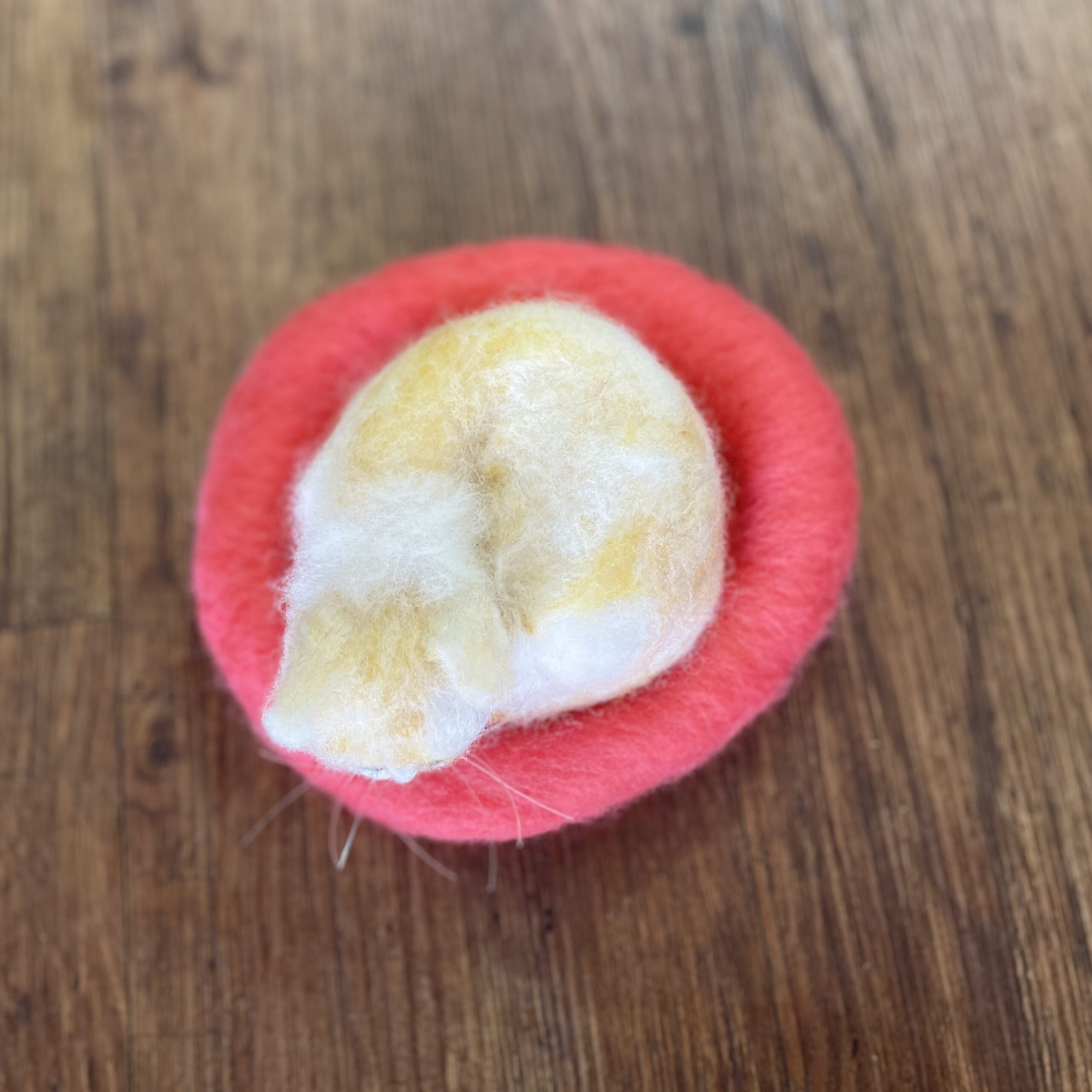 "SLEEPING KITTEN #29" ~ Needle Felted by Jan Woodhouse - Image 2
