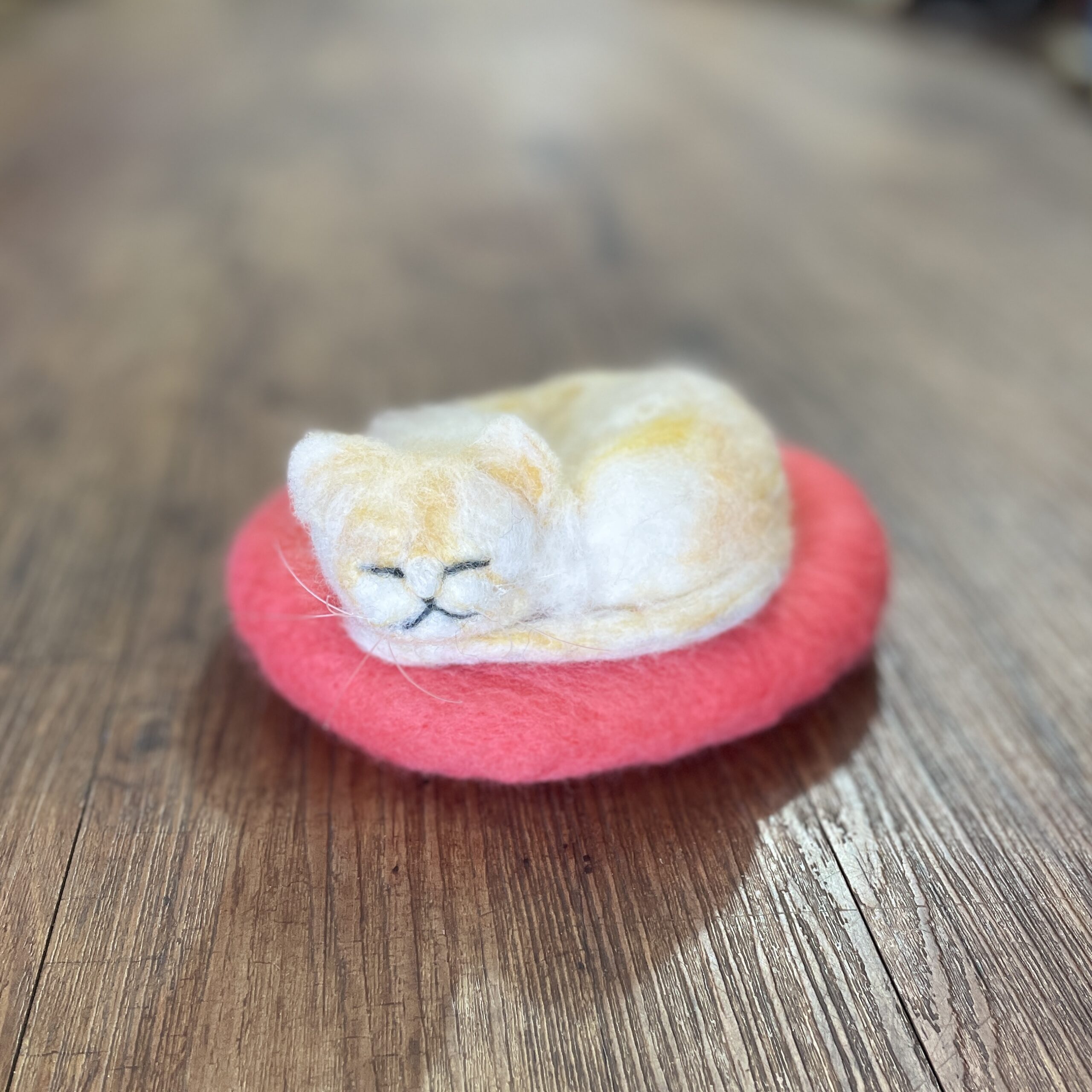 "SLEEPING KITTEN #29" ~ Needle Felted by Jan Woodhouse - Image 3