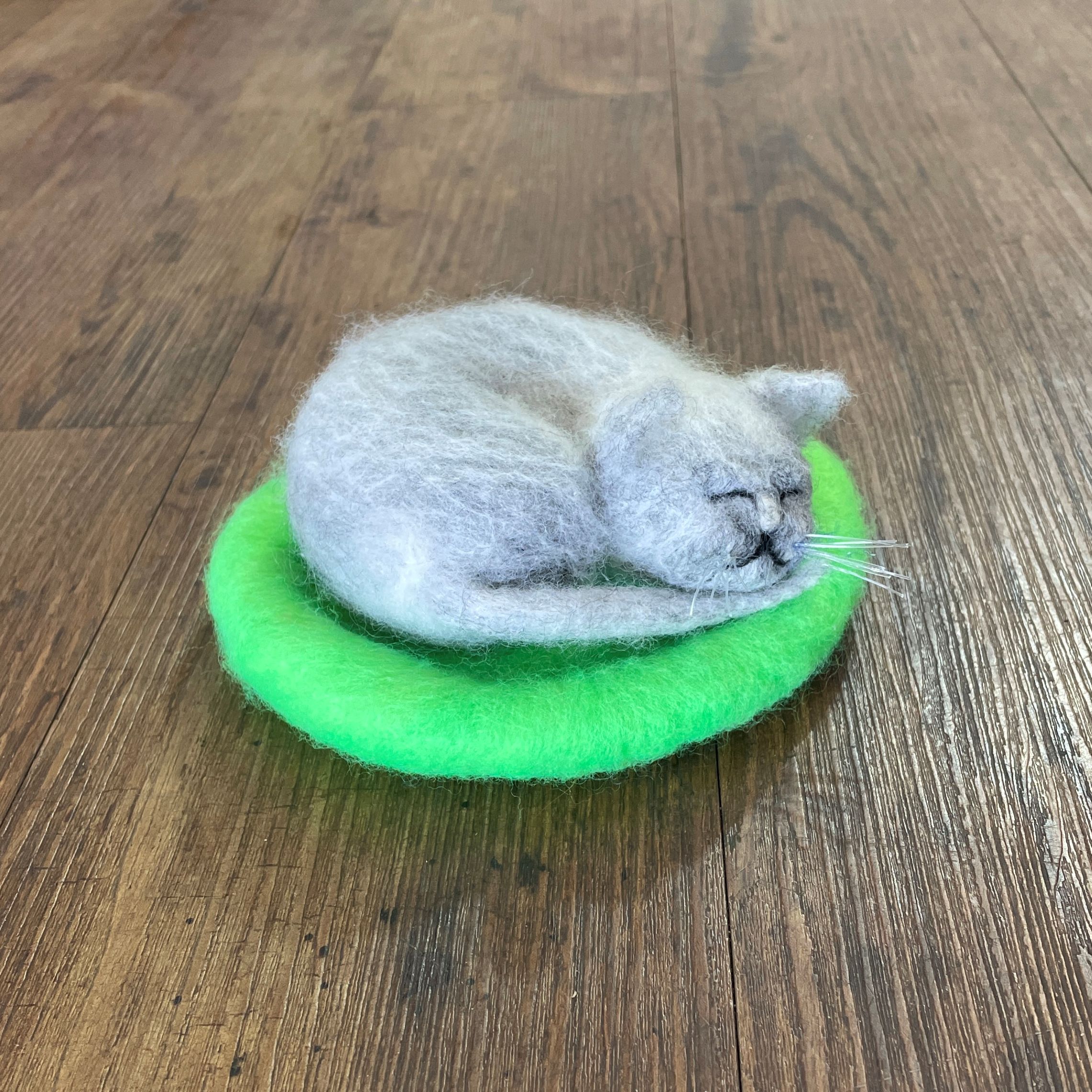 "SLEEPING KITTEN #34" ~ Needle Felted by Jan Woodhouse - Image 5