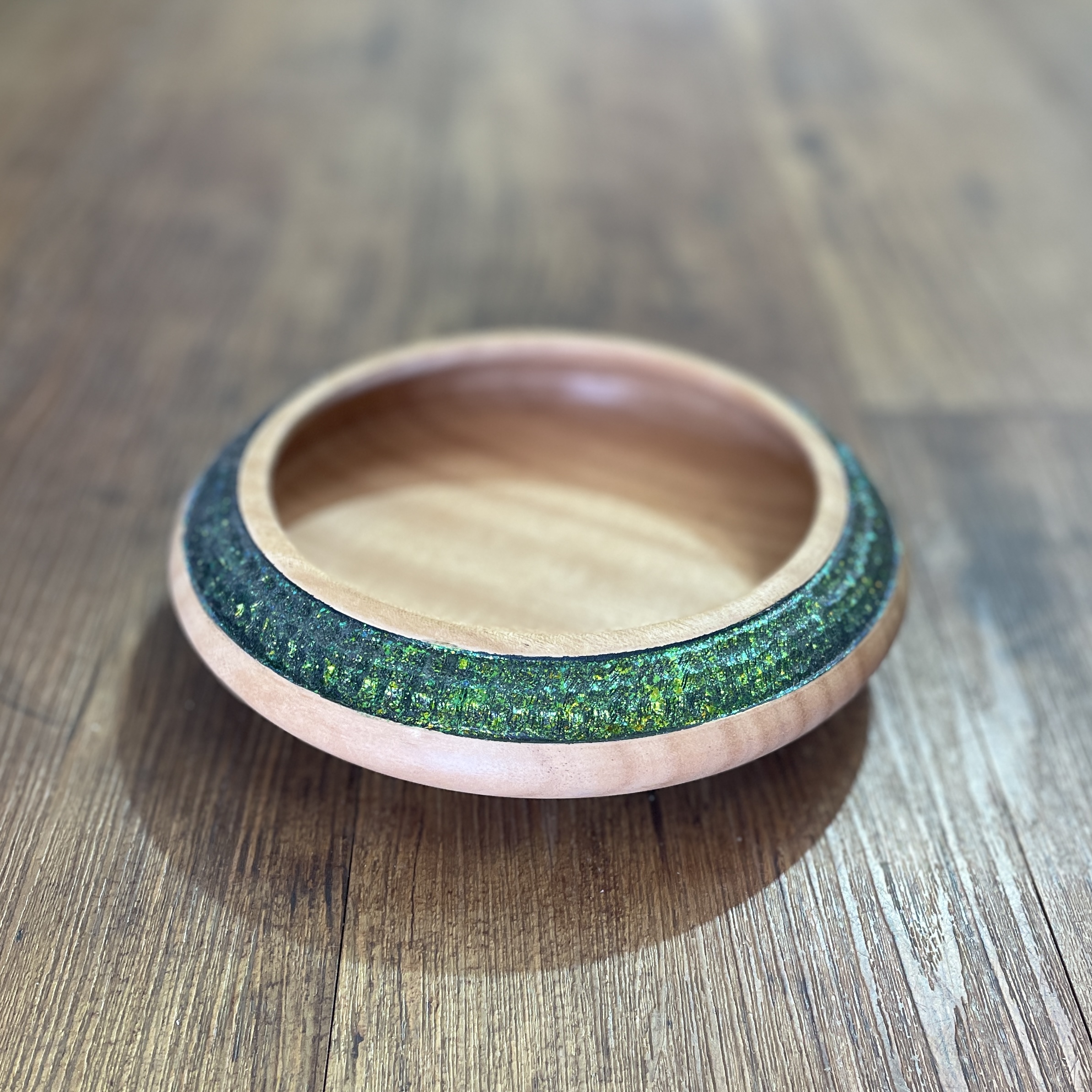 "CHAMELEON BOWL #4" in Silky Oak by Keith Manz - Image 2