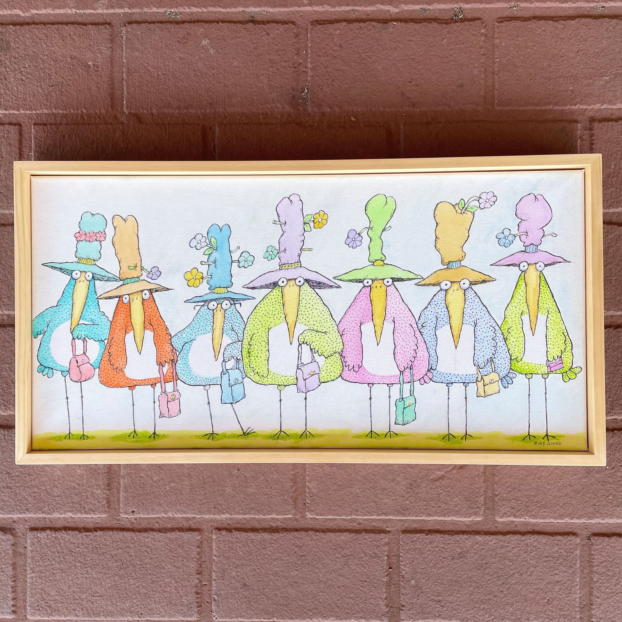 "LADIES DAY OUT"~ Original Ink and Acrylic Painting by Mike Jones - Image 2