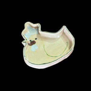 "CHOOK WHAT-NOT DISH #157" ~ Hand Built Pottery by Trudy Mudge
