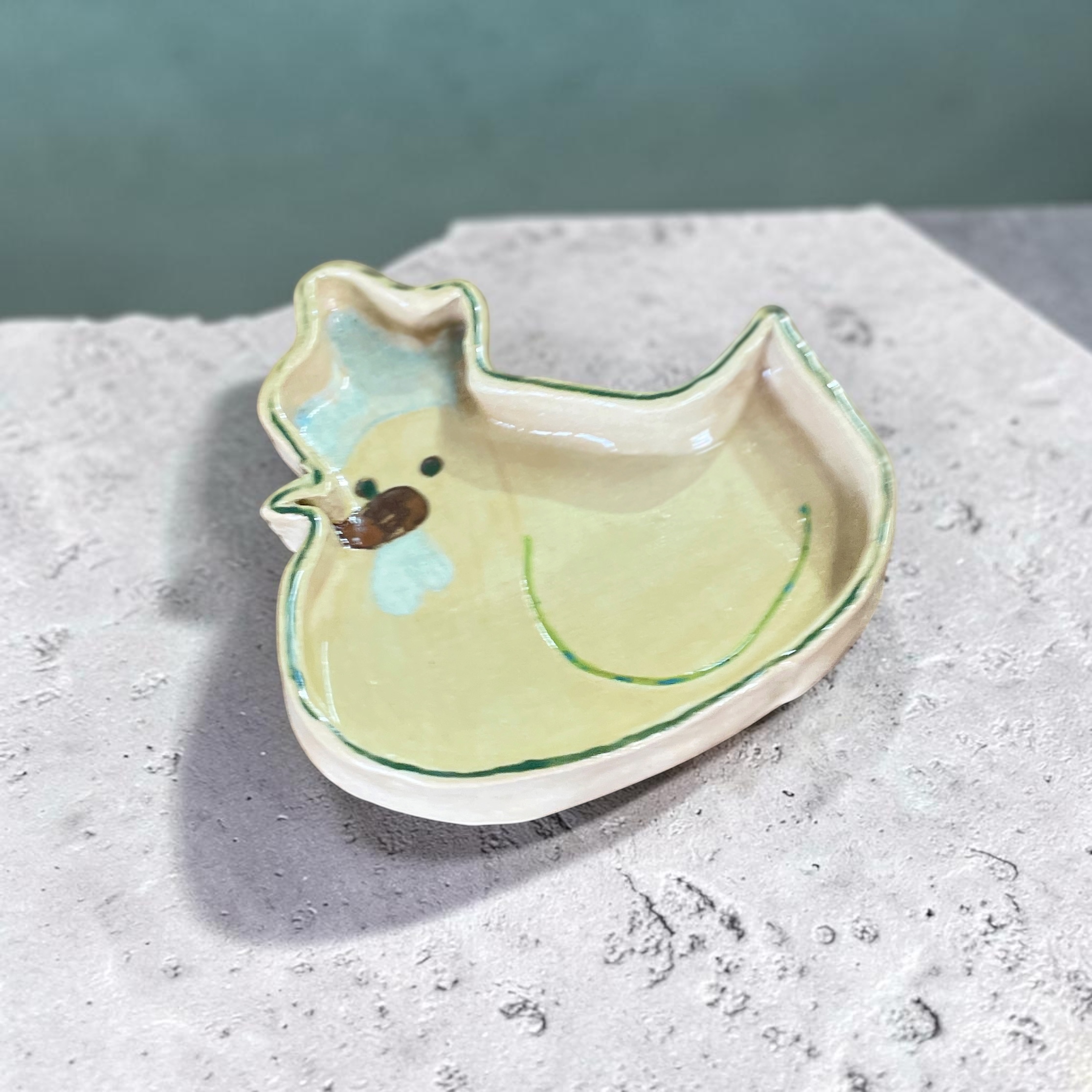 "CHOOK WHAT-NOT DISH #157" ~ Hand Built Pottery by Trudy Mudge - Image 4