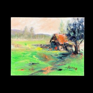 "GREEN MEADOWS" ~ Original Oil Painting by Noela Lowien