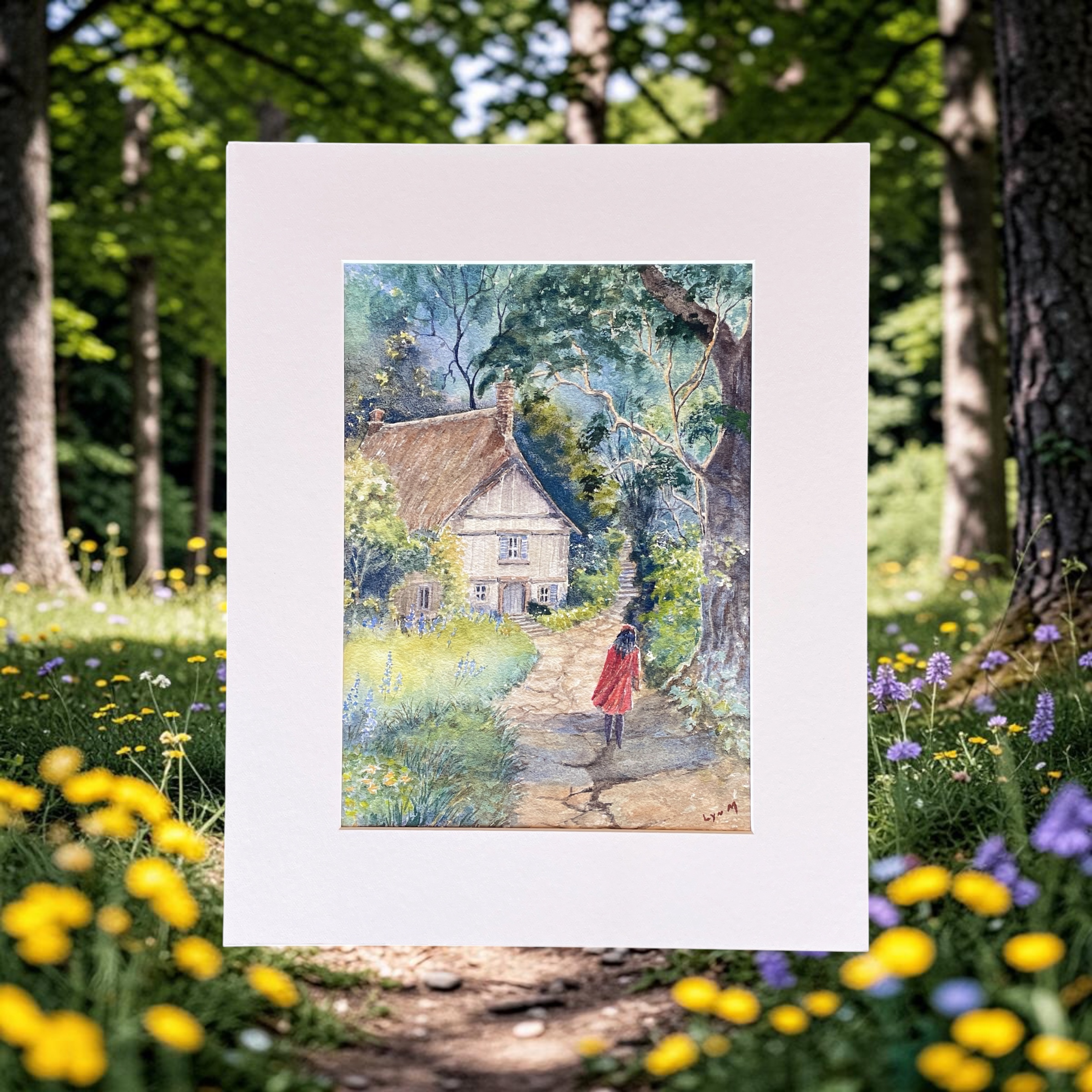 "MYSTERIOUS COTTAGE" ~ Original Watercolour Painting by Lyn Mason - Image 5