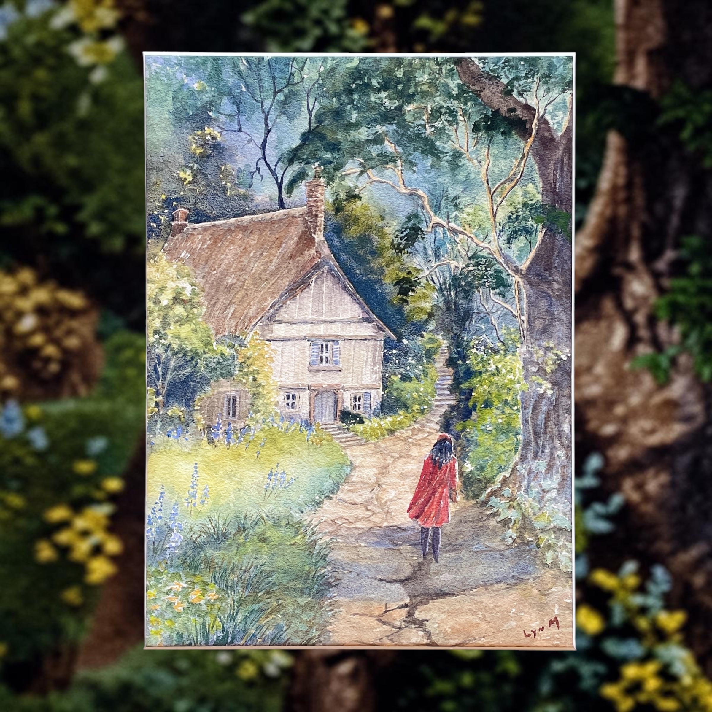 "MYSTERIOUS COTTAGE" ~ Original Watercolour Painting by Lyn Mason - Image 6