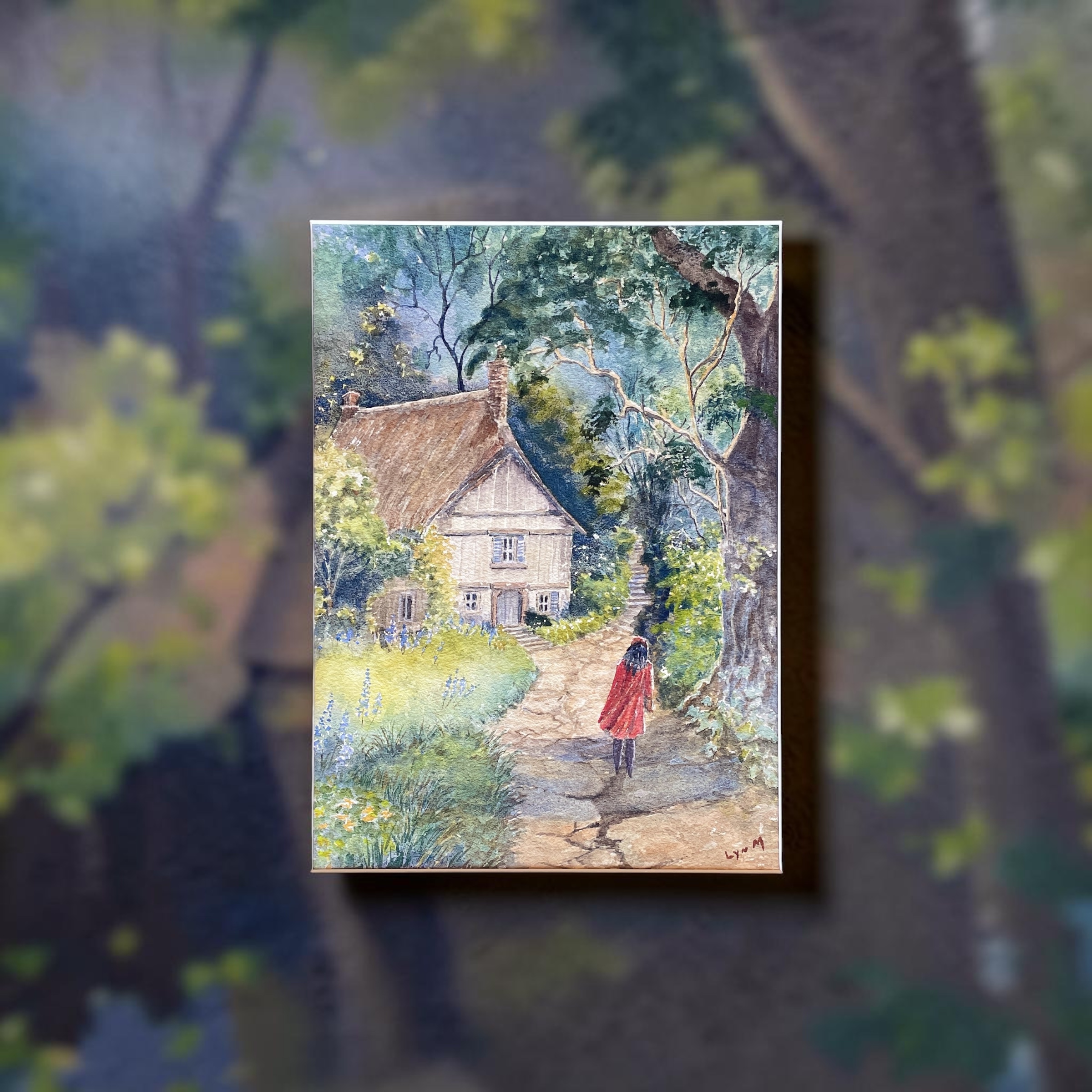 "MYSTERIOUS COTTAGE" ~ Original Watercolour Painting by Lyn Mason - Image 7