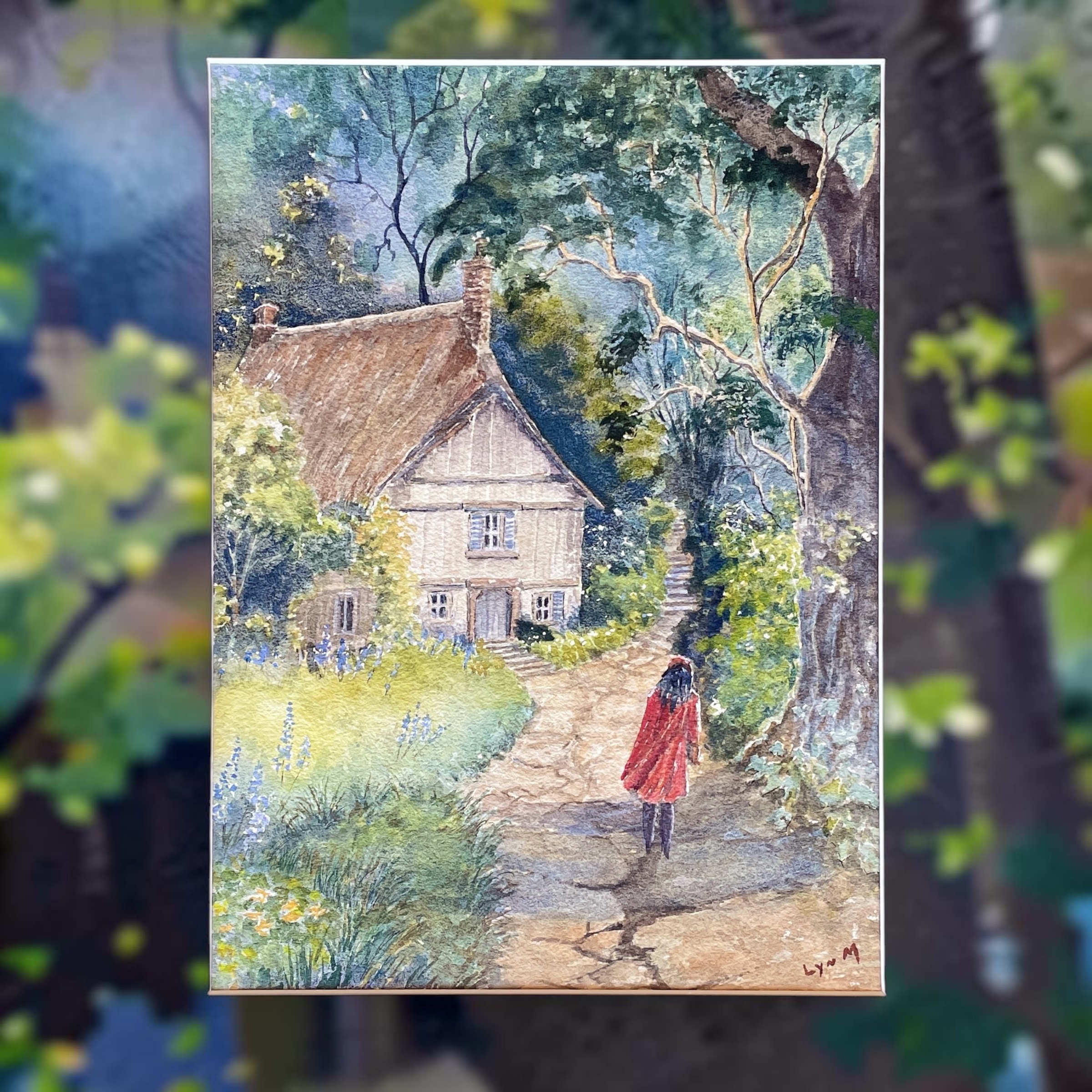 "MYSTERIOUS COTTAGE" ~ Original Watercolour Painting by Lyn Mason - Image 8