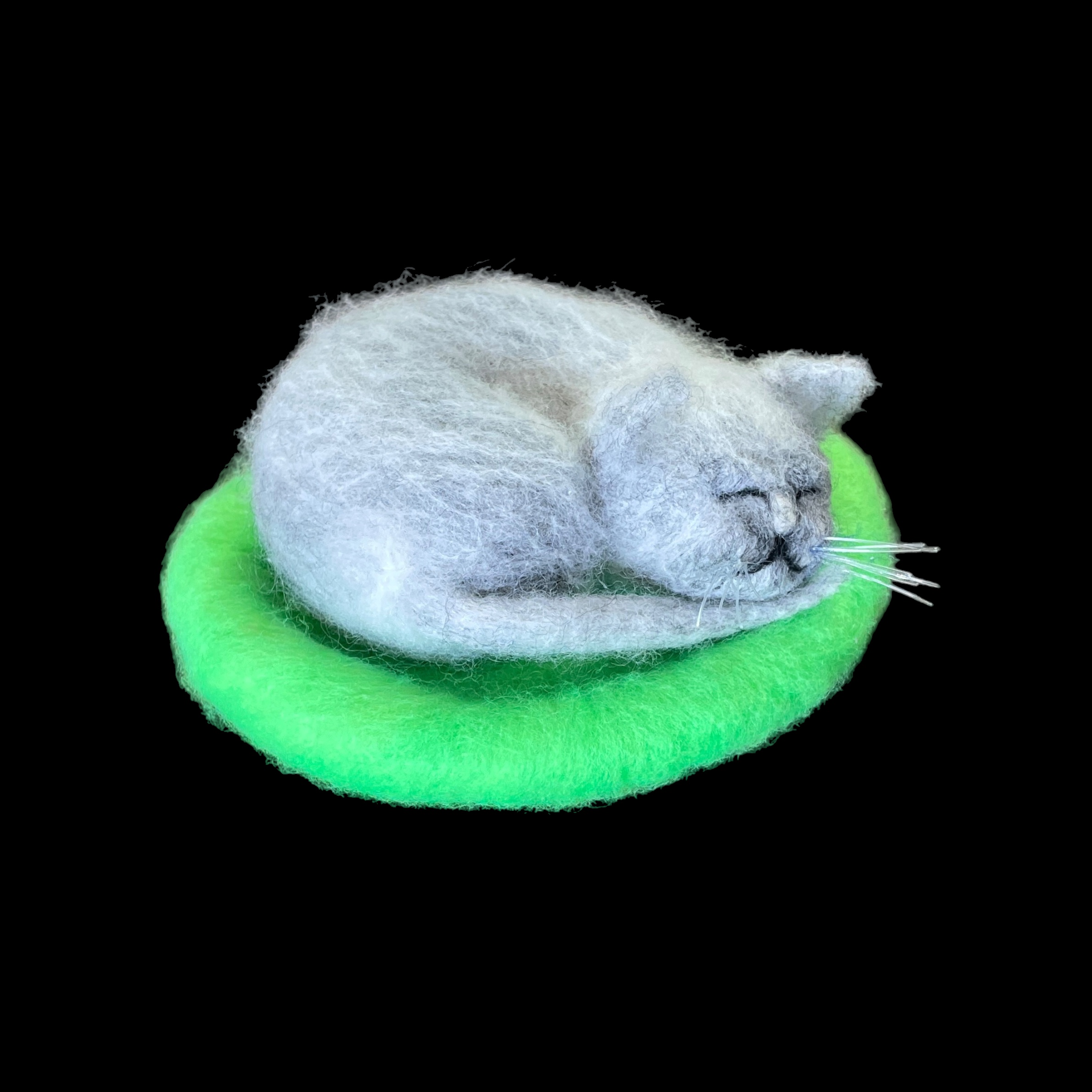 "SLEEPING KITTEN #34" ~ Needle Felted by Jan Woodhouse - Image 4