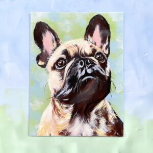 "FRENCHIE" ~ Original Acrylic Painting by Julie Burton-Jones